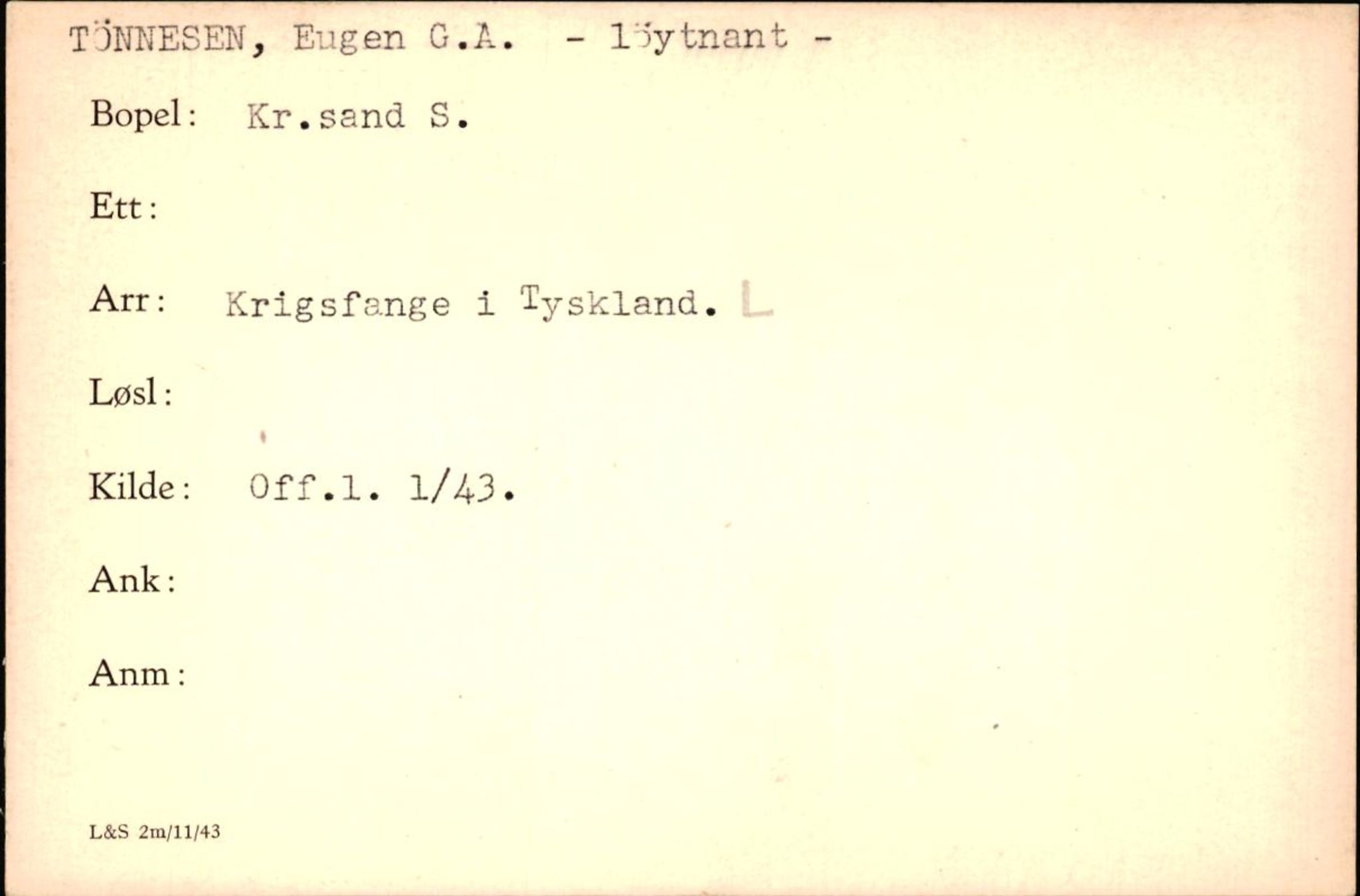 Forsvaret, Forsvarets krigshistoriske avdeling, AV/RA-RAFA-2017/Y/Yf/L0200: II-C-11-2102  -  Norske krigsfanger i Tyskland, 1940-1945, p. 1088