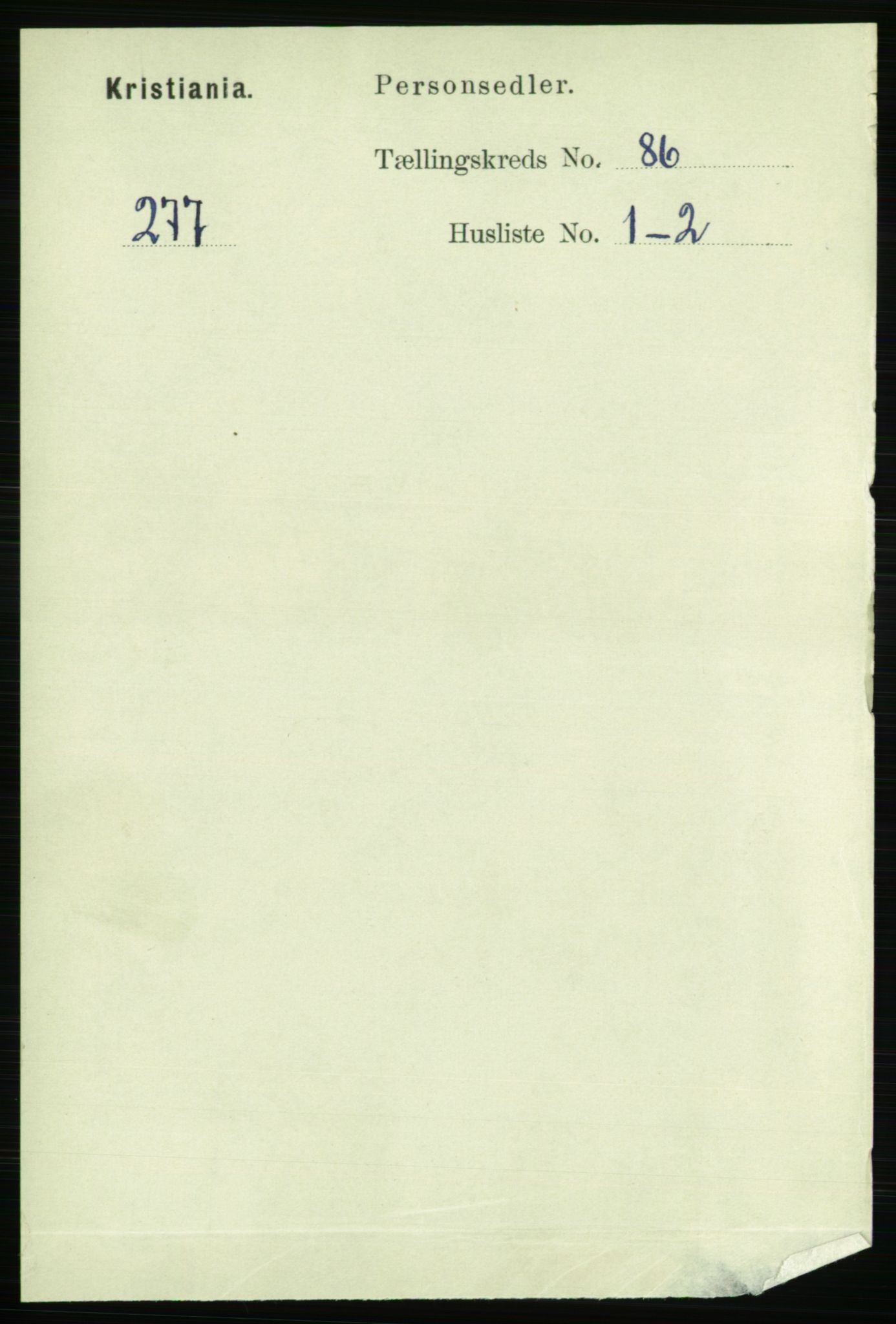 RA, 1891 census for 0301 Kristiania, 1891, p. 43015