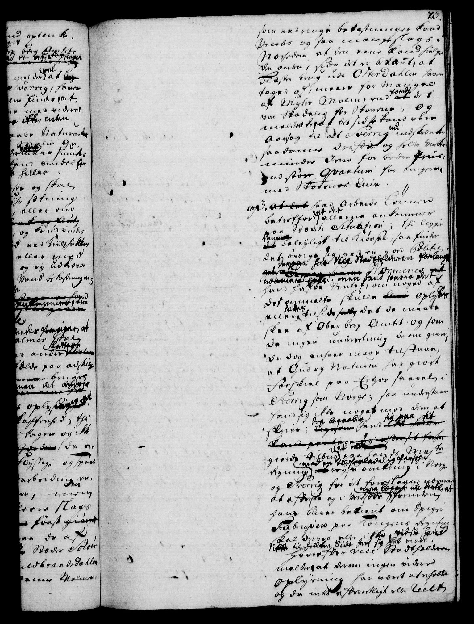 Rentekammeret, Kammerkanselliet, RA/EA-3111/G/Gh/Gha/L0032: Norsk ekstraktmemorialprotokoll (merket RK 53.77), 1753-1755, p. 73