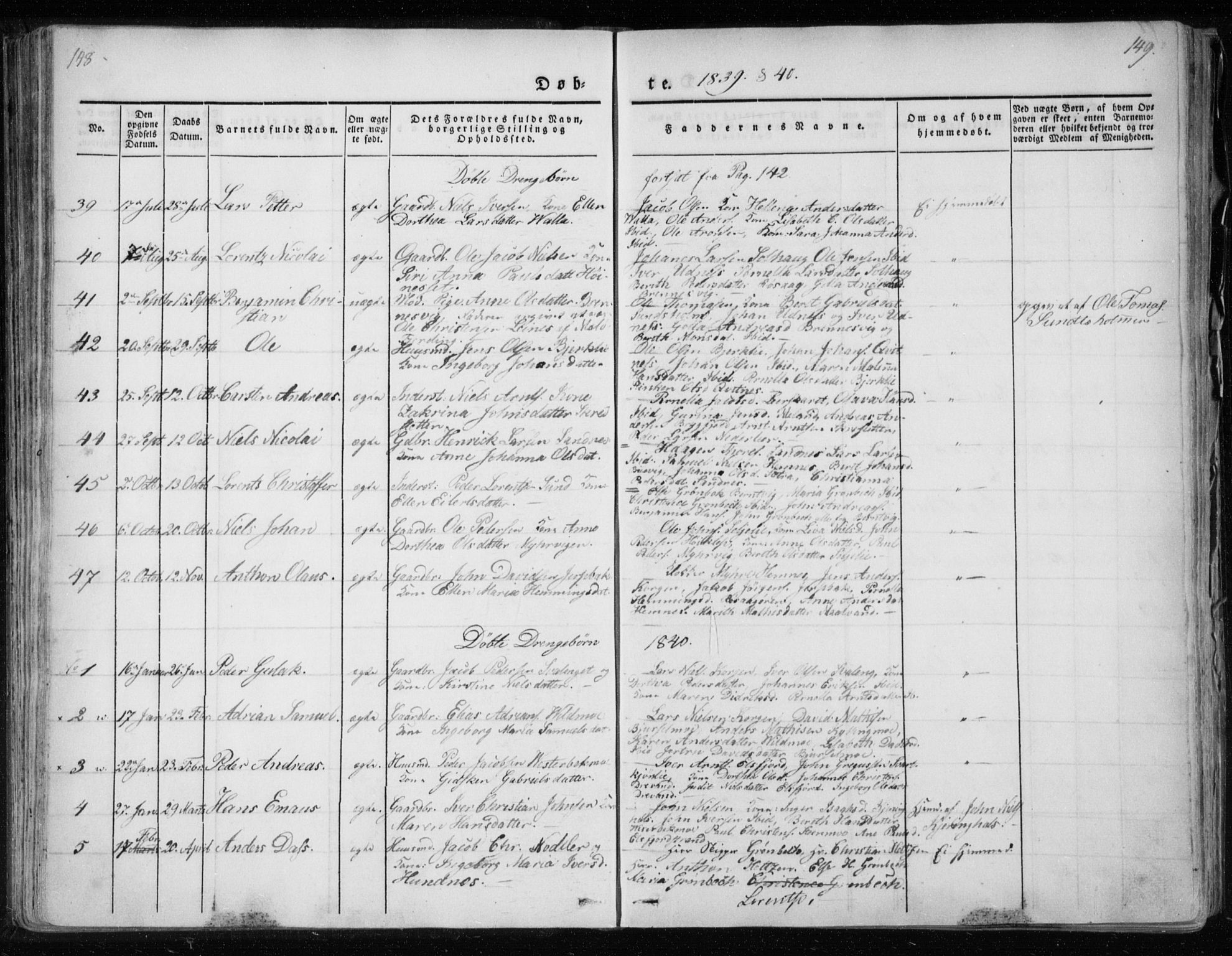 Ministerialprotokoller, klokkerbøker og fødselsregistre - Nordland, SAT/A-1459/825/L0354: Parish register (official) no. 825A08, 1826-1841, p. 148-149