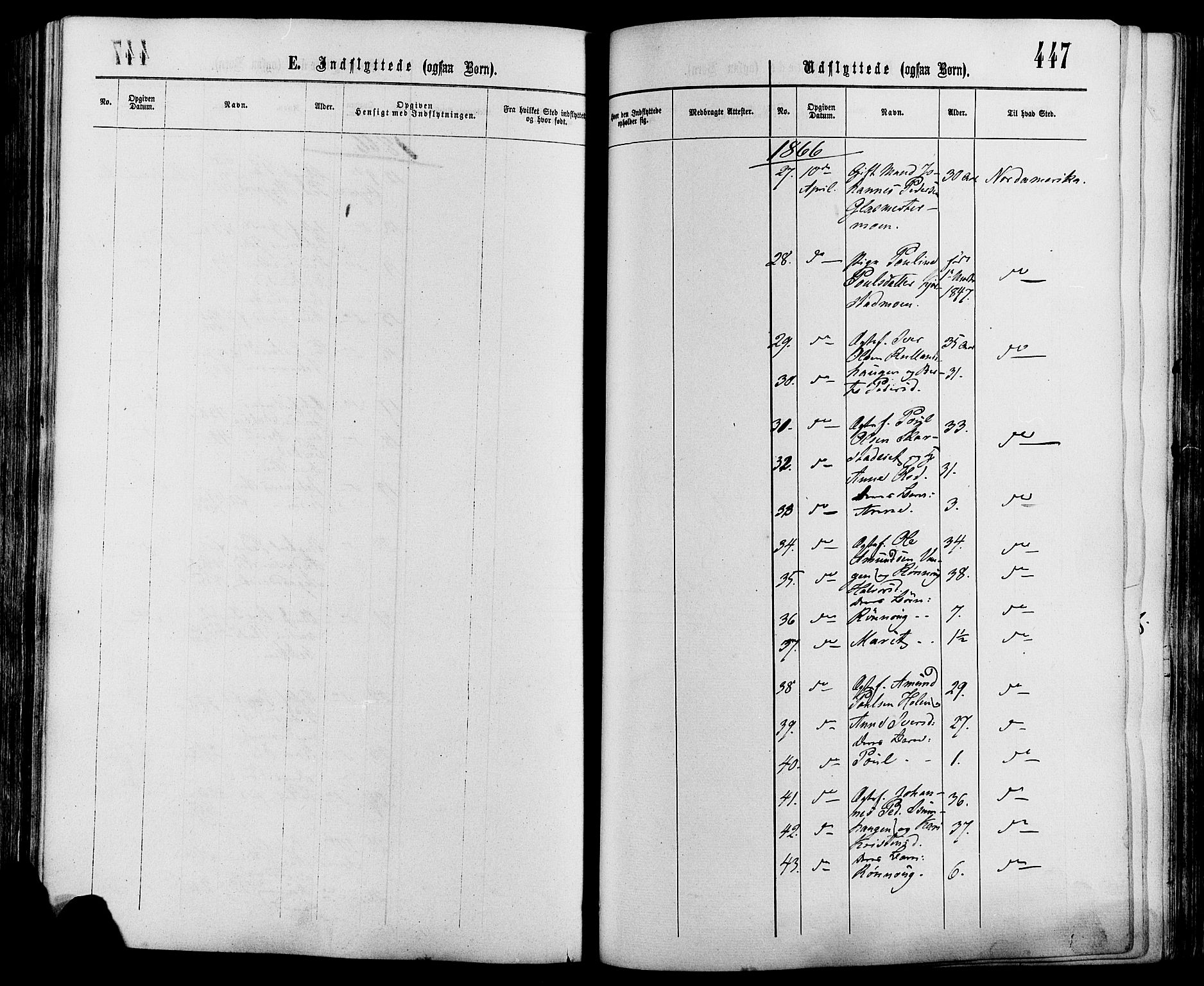 Sør-Fron prestekontor, AV/SAH-PREST-010/H/Ha/Haa/L0002: Parish register (official) no. 2, 1864-1880, p. 447