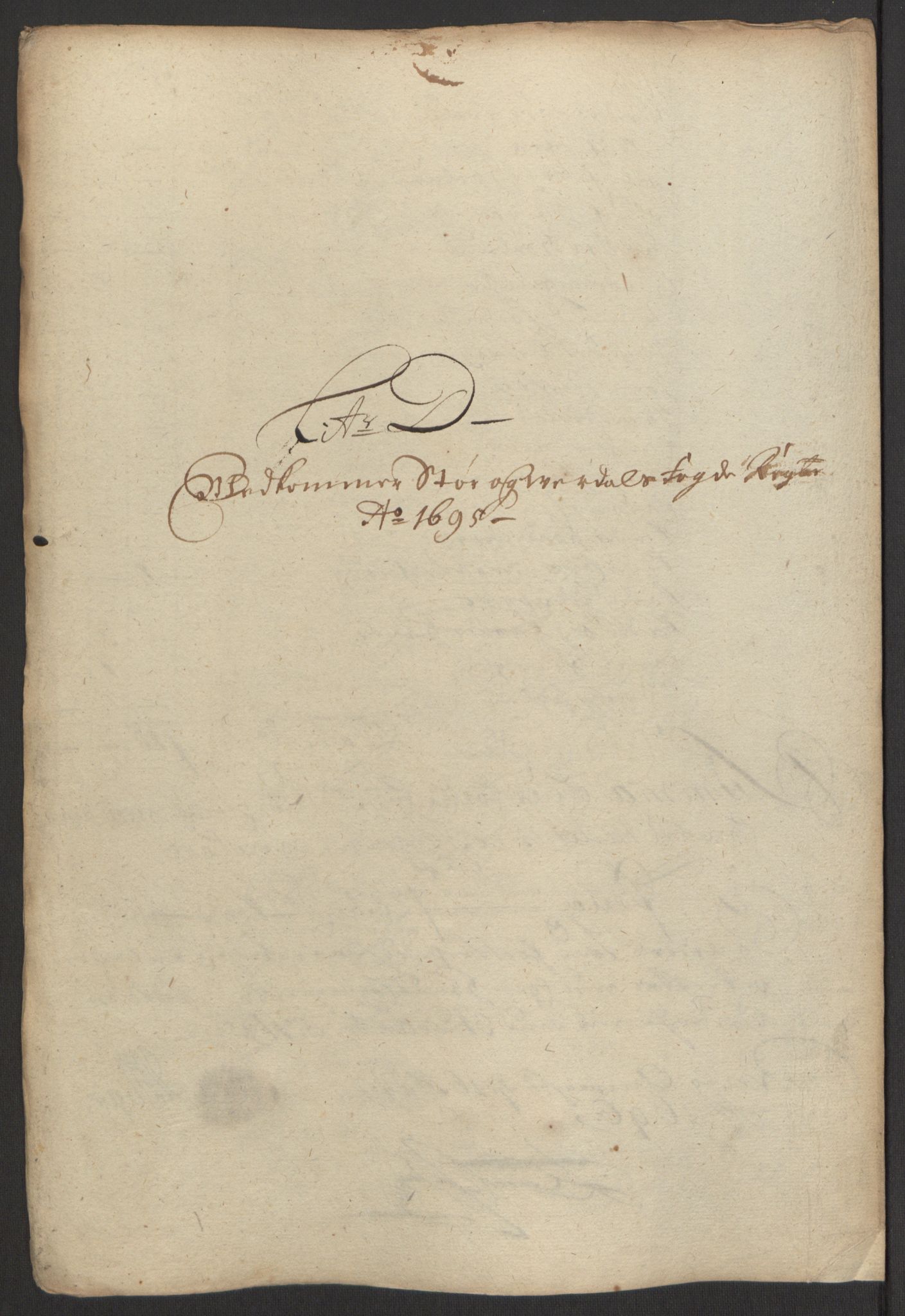 Rentekammeret inntil 1814, Reviderte regnskaper, Fogderegnskap, AV/RA-EA-4092/R62/L4187: Fogderegnskap Stjørdal og Verdal, 1695, p. 65