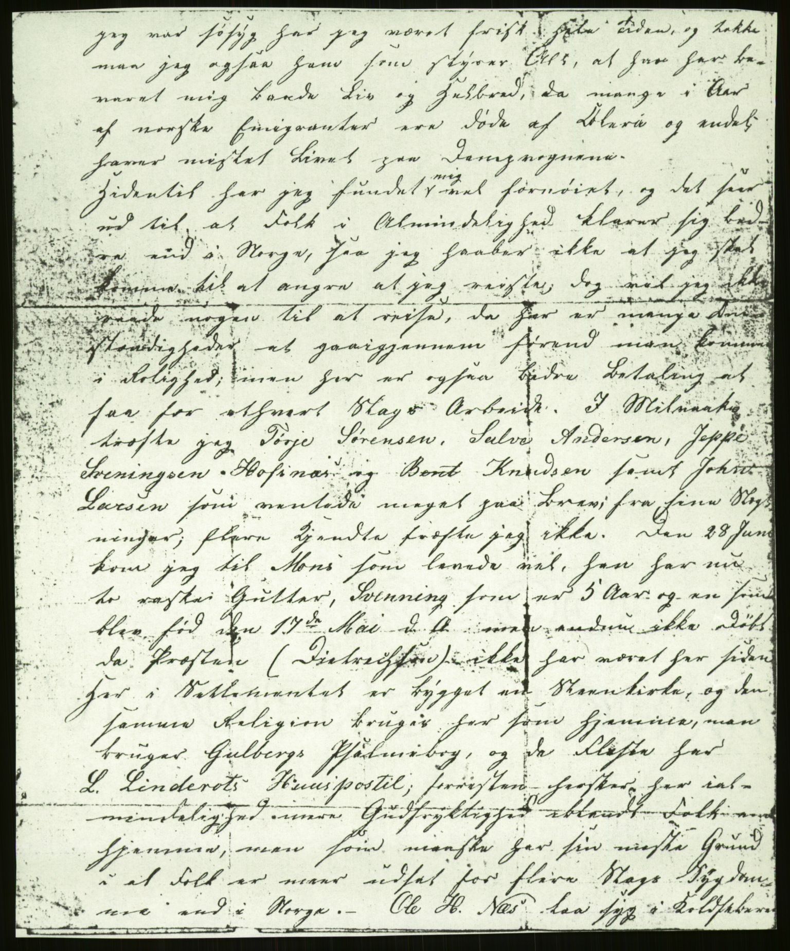 Samlinger til kildeutgivelse, Amerikabrevene, AV/RA-EA-4057/F/L0026: Innlån fra Aust-Agder: Aust-Agder-Arkivet - Erickson, 1838-1914, p. 33