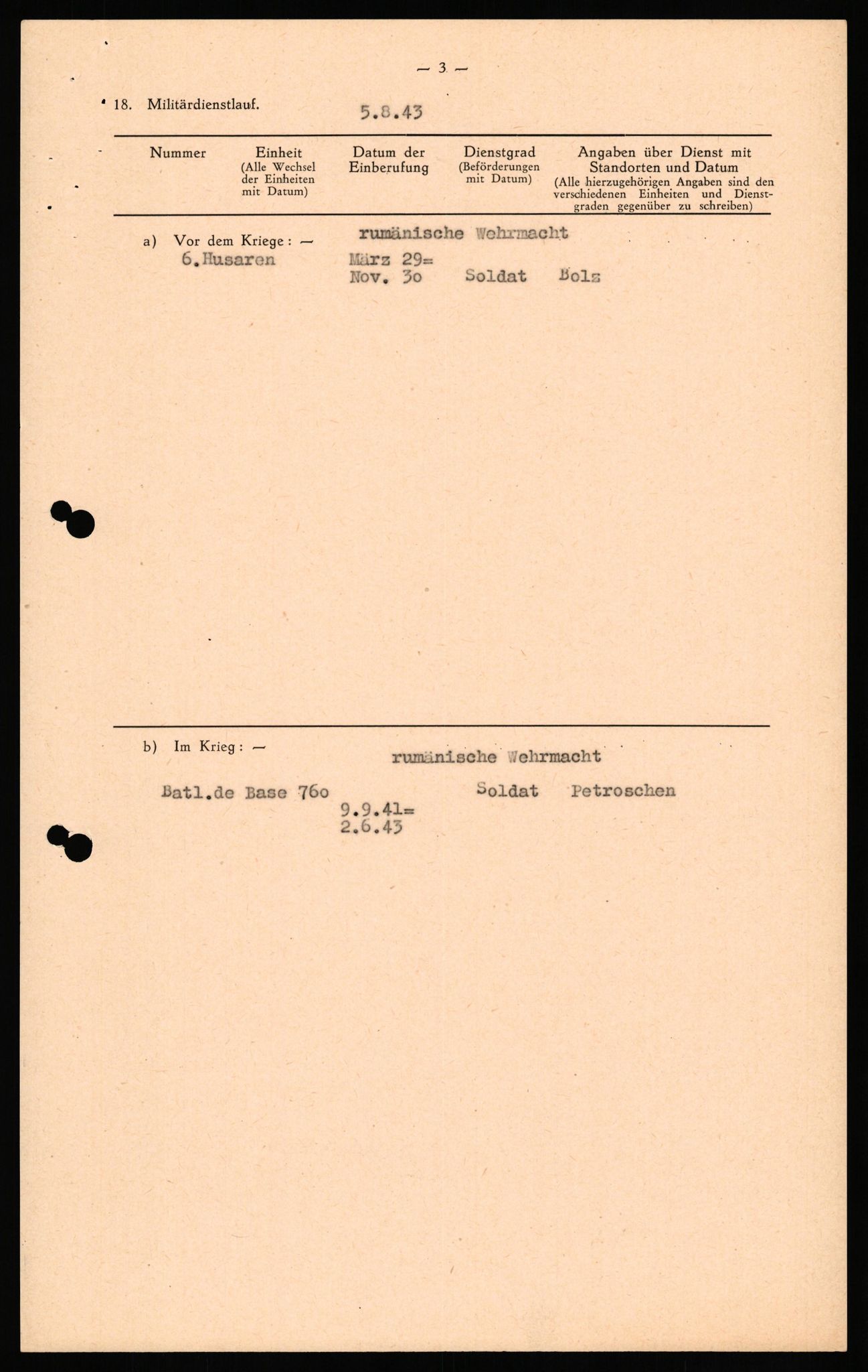 Forsvaret, Forsvarets overkommando II, AV/RA-RAFA-3915/D/Db/L0035: CI Questionaires. Tyske okkupasjonsstyrker i Norge. Tyskere., 1945-1946, p. 428