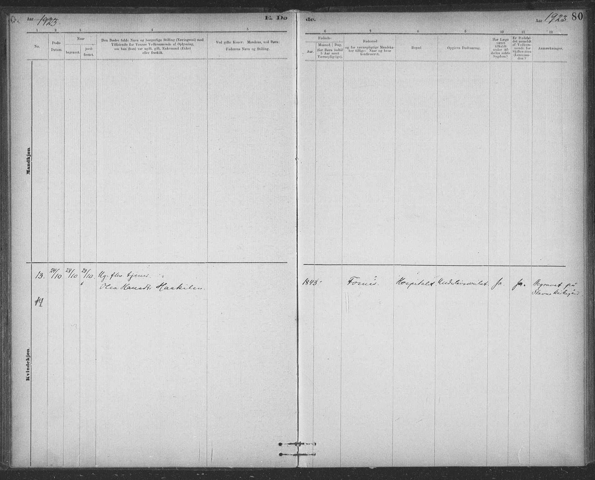 Ministerialprotokoller, klokkerbøker og fødselsregistre - Sør-Trøndelag, SAT/A-1456/623/L0470: Parish register (official) no. 623A04, 1884-1938, p. 80