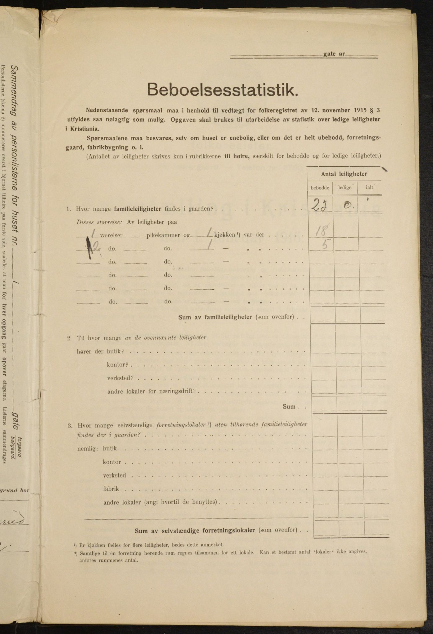 OBA, Municipal Census 1916 for Kristiania, 1916, p. 77805