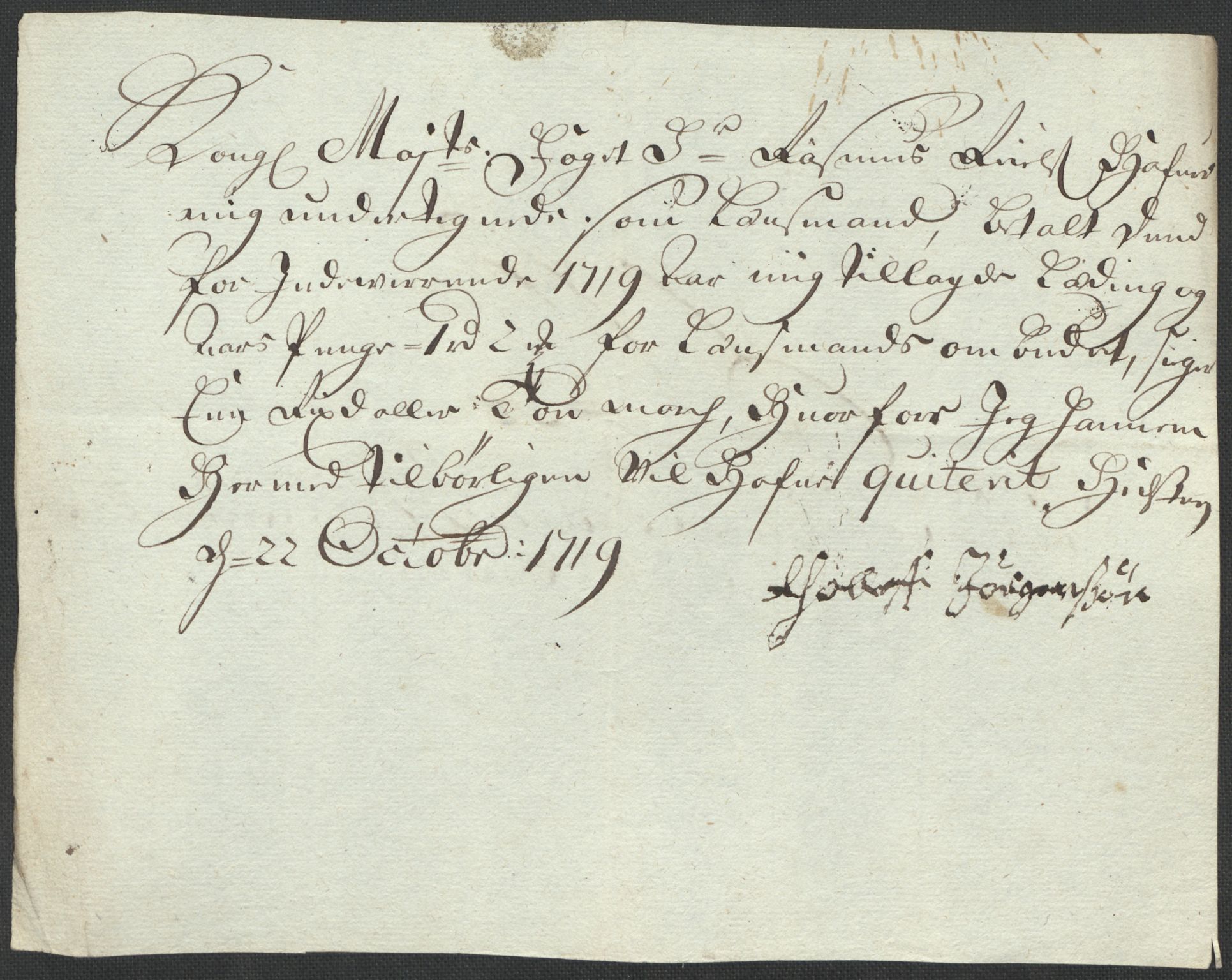 Rentekammeret inntil 1814, Reviderte regnskaper, Fogderegnskap, AV/RA-EA-4092/R40/L2453: Fogderegnskap Råbyggelag, 1718-1719, p. 389