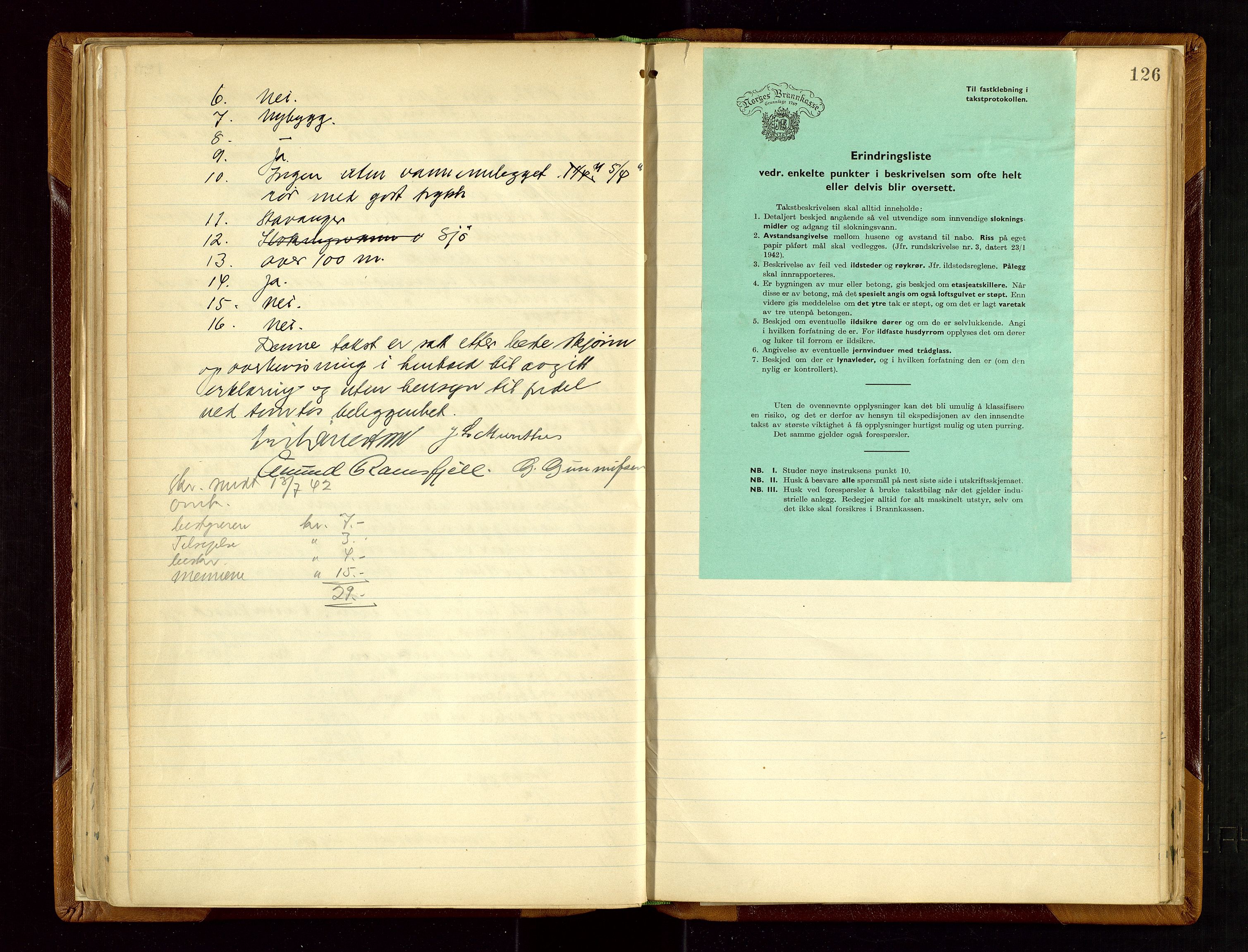 Hjelmeland lensmannskontor, AV/SAST-A-100439/Goa/L0002: Branntakstprotokoll, 1892-1943, p. 125b-126a