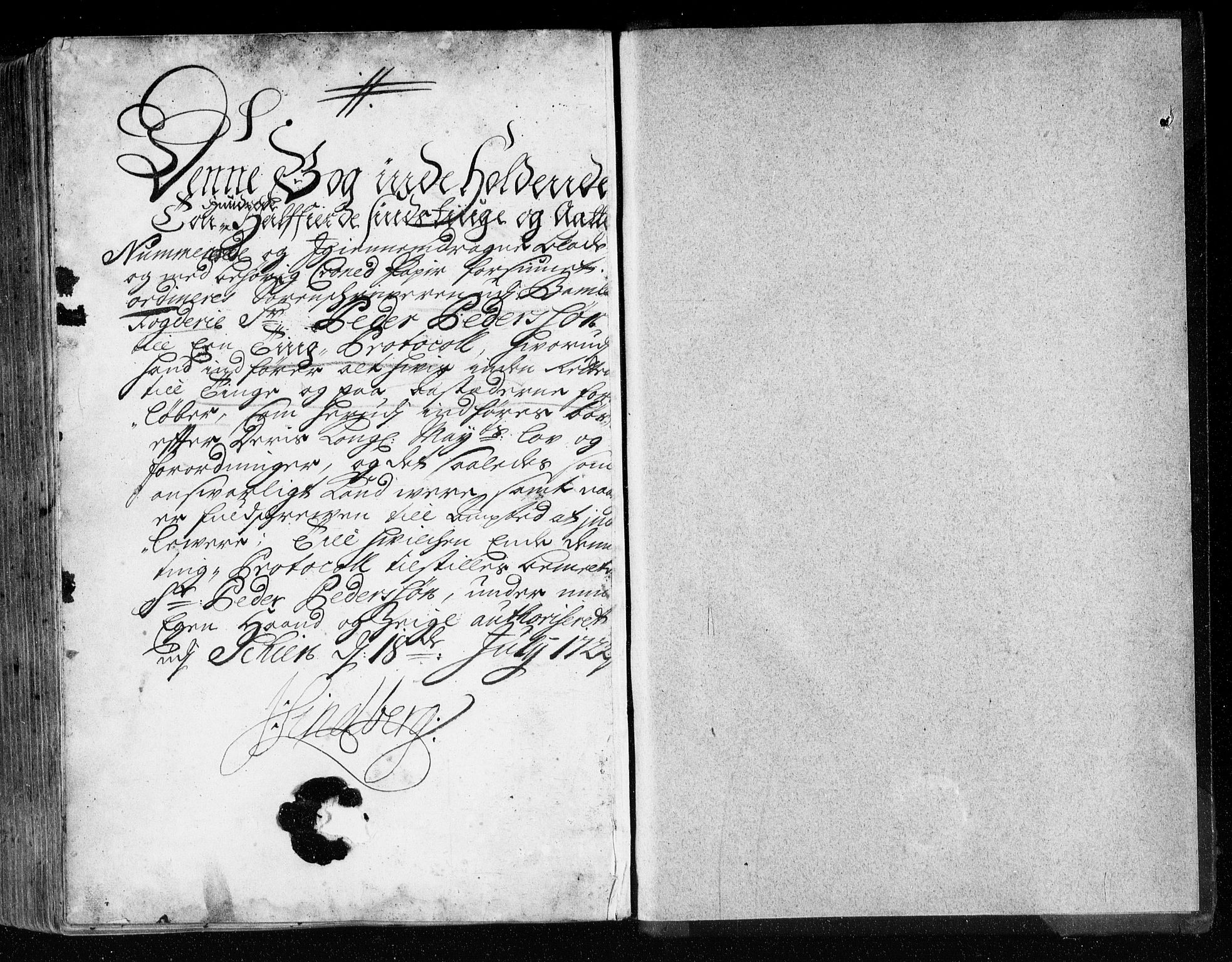 Bamble sorenskriveri, SAKO/A-214/F/Fa/Faa/L0008: Tingbok, 1722-1724