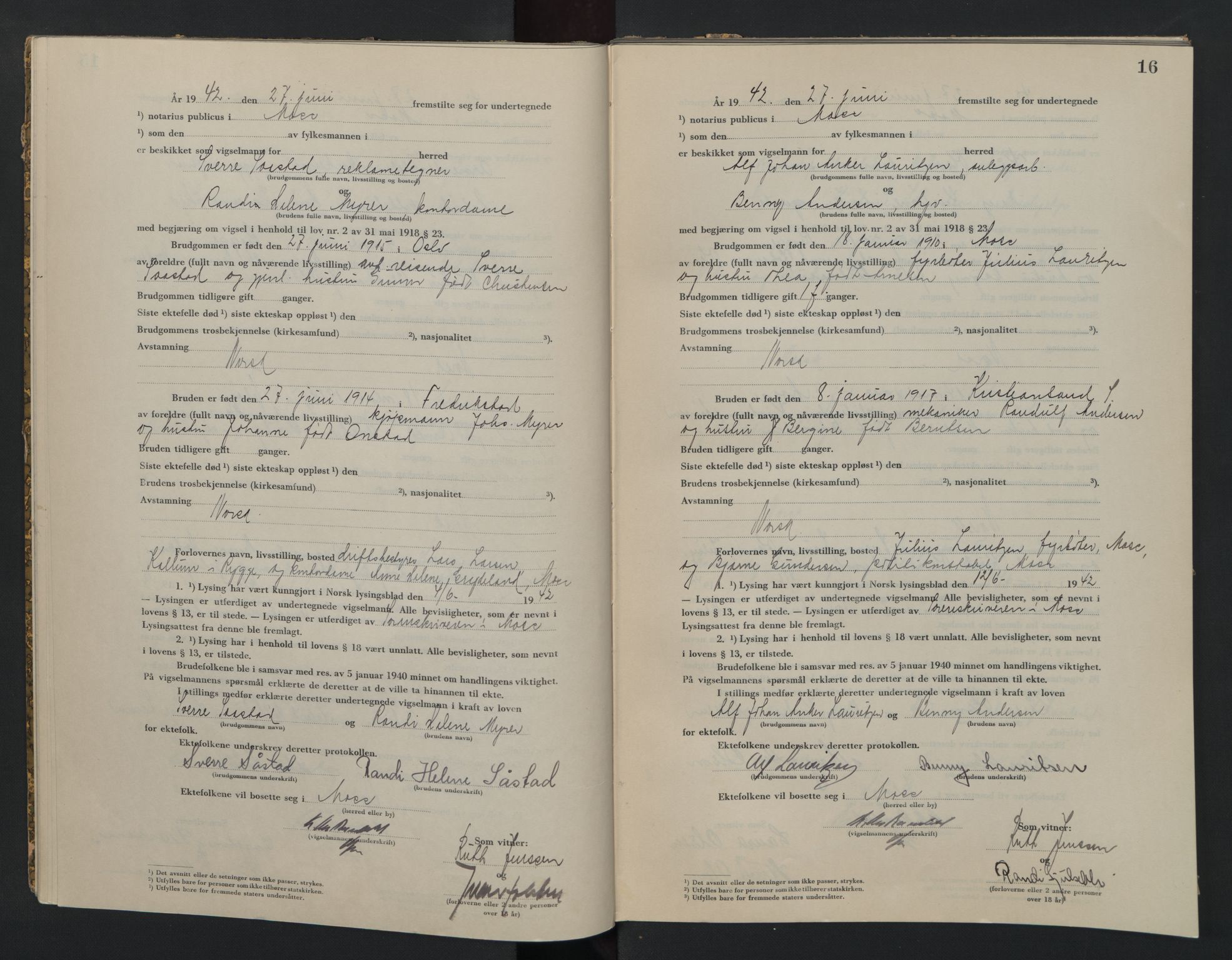 Moss sorenskriveri, AV/SAO-A-10168, 1942-1943, p. 16
