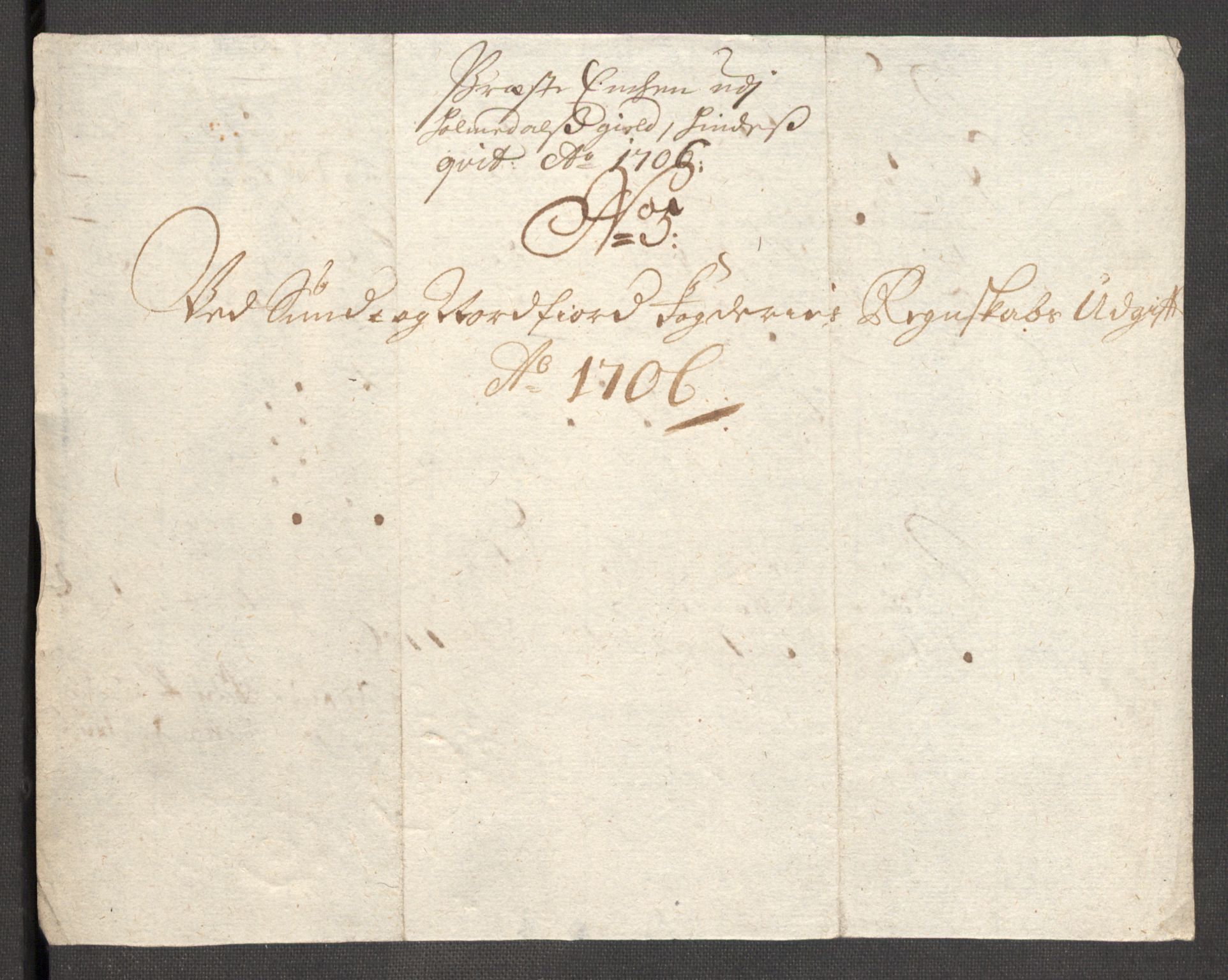 Rentekammeret inntil 1814, Reviderte regnskaper, Fogderegnskap, AV/RA-EA-4092/R53/L3430: Fogderegnskap Sunn- og Nordfjord, 1706-1707, p. 155