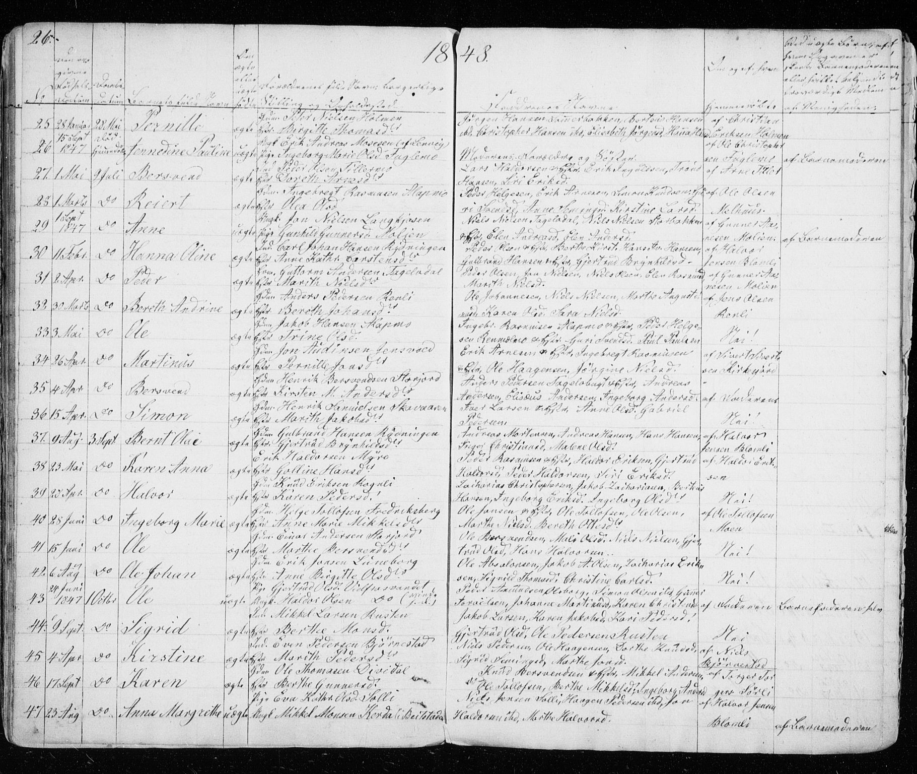 Målselv sokneprestembete, AV/SATØ-S-1311/G/Ga/Gaa/L0001kirke: Parish register (official) no. 1, 1834-1853, p. 26