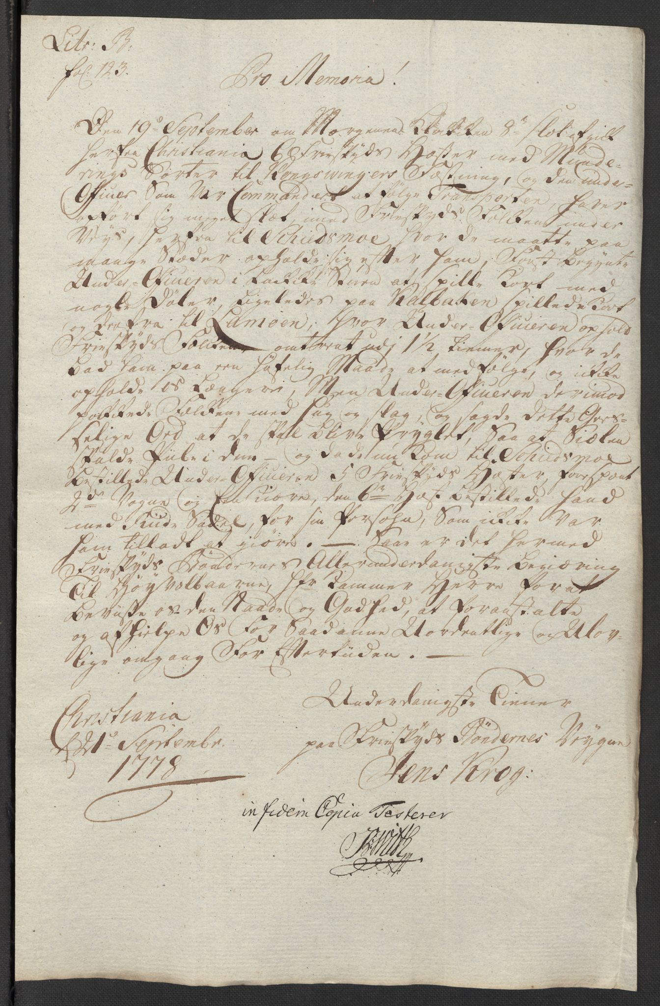 Kristiania stiftamt, SAO/A-10386/G/Gm/L0012: Domsakter og forhør, 1777-1783, p. 76