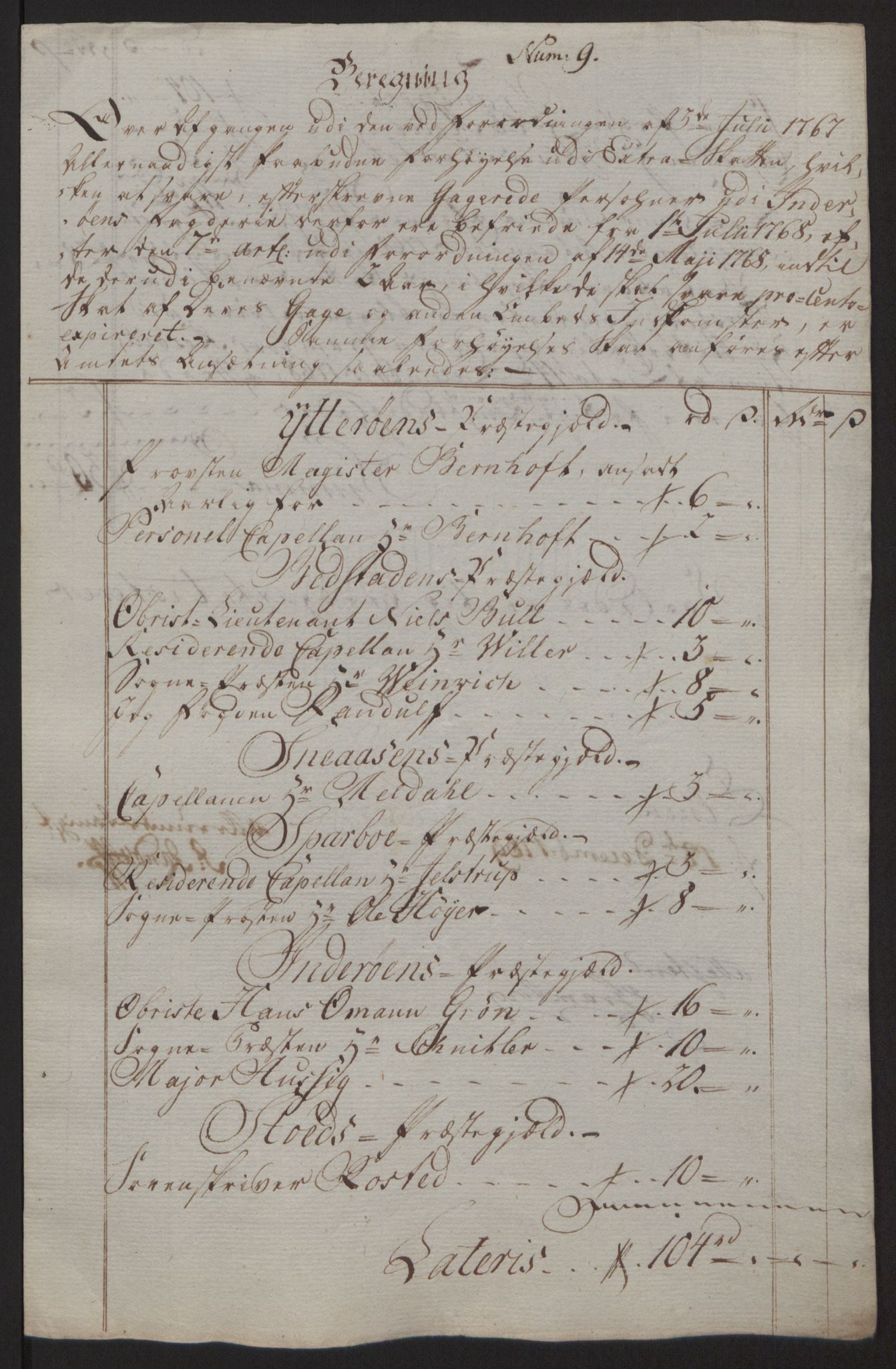 Rentekammeret inntil 1814, Reviderte regnskaper, Fogderegnskap, RA/EA-4092/R63/L4420: Ekstraskatten Inderøy, 1762-1772, p. 267