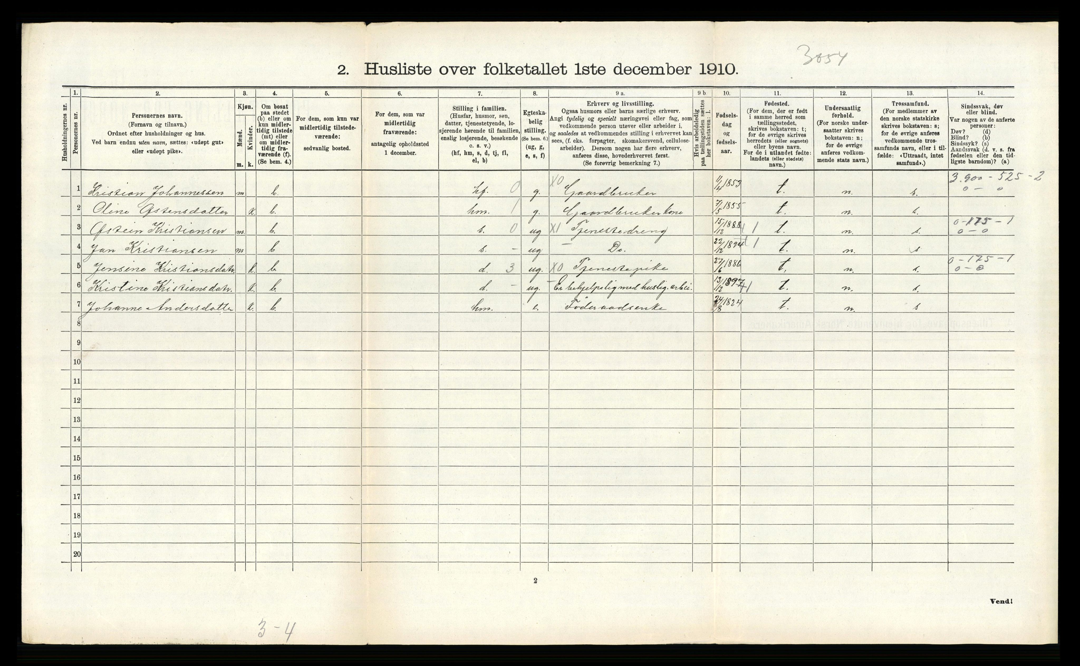 RA, 1910 census for Ytre Holmedal, 1910, p. 1141