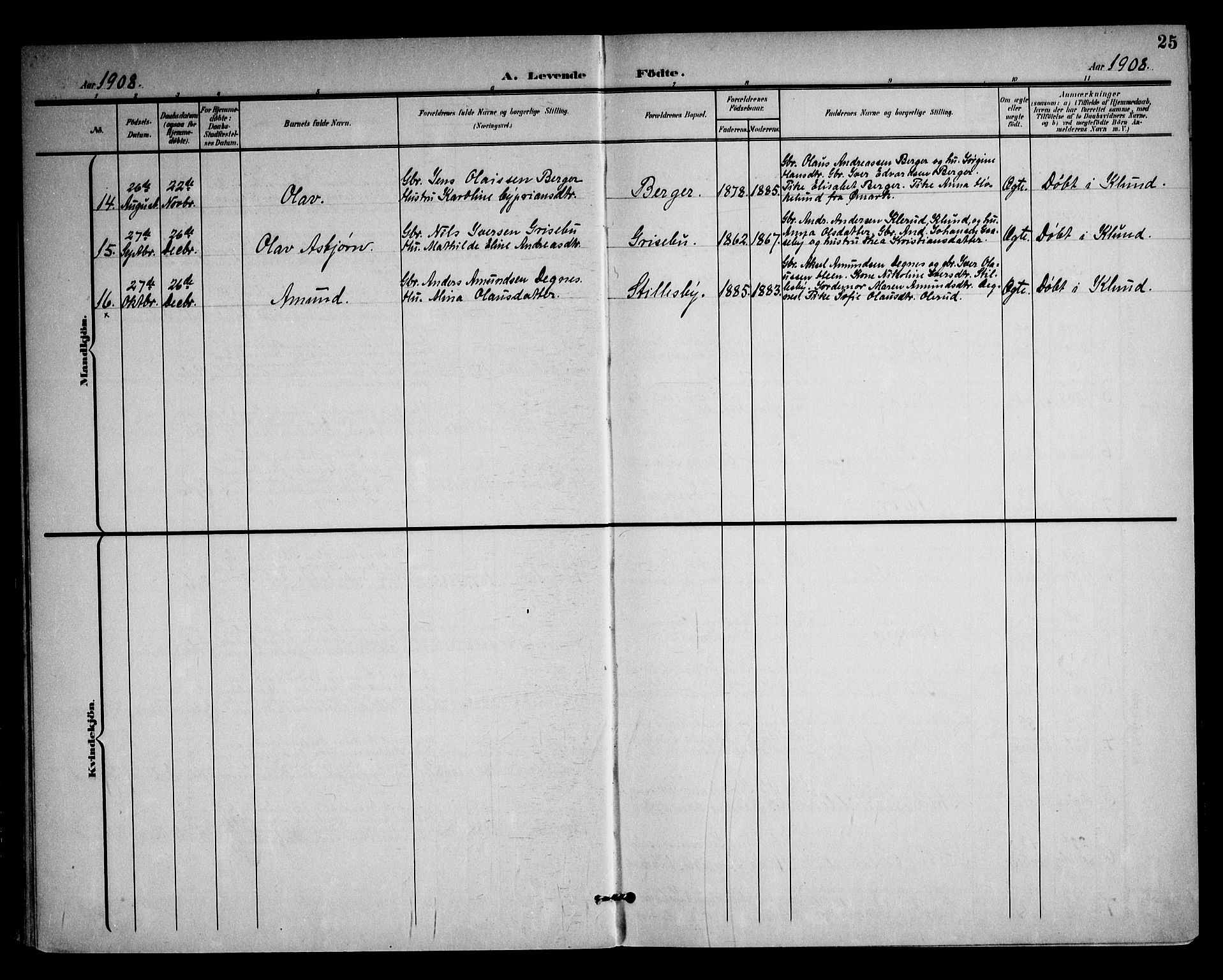 Rødenes prestekontor Kirkebøker, SAO/A-2005/F/Fa/L0011: Parish register (official) no. I 11, 1901-1910, p. 25