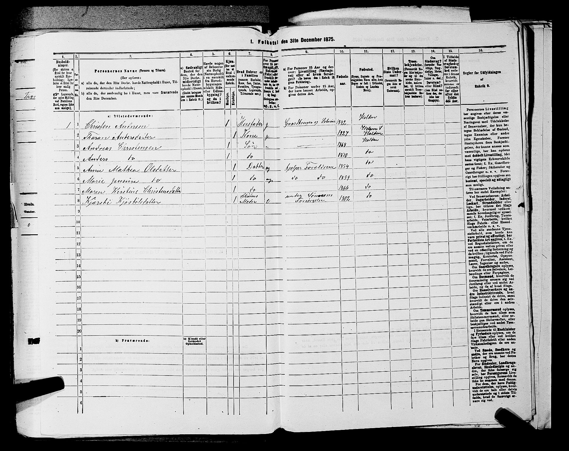 SAKO, 1875 census for 0819P Holla, 1875, p. 844