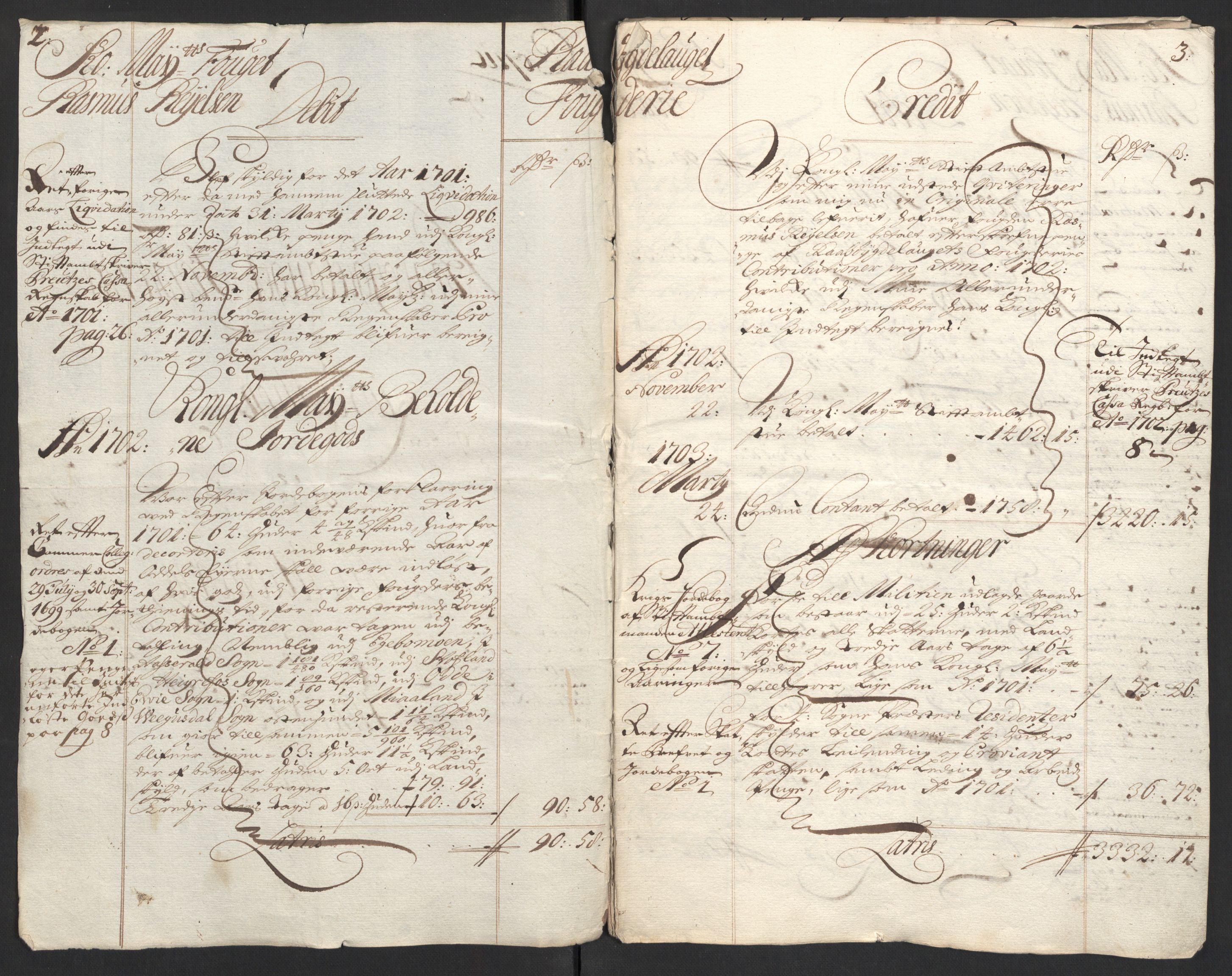 Rentekammeret inntil 1814, Reviderte regnskaper, Fogderegnskap, AV/RA-EA-4092/R40/L2446: Fogderegnskap Råbyggelag, 1700-1702, p. 255