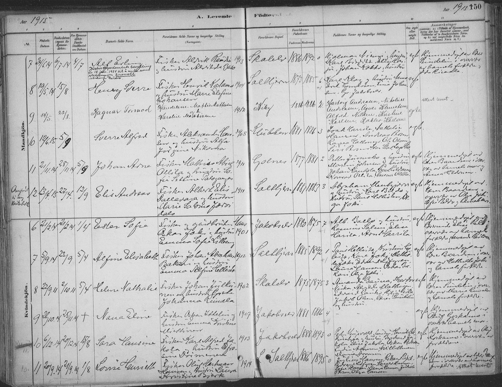 Vadsø sokneprestkontor, SATØ/S-1325/H/Ha/L0009kirke: Parish register (official) no. 9, 1881-1917, p. 150