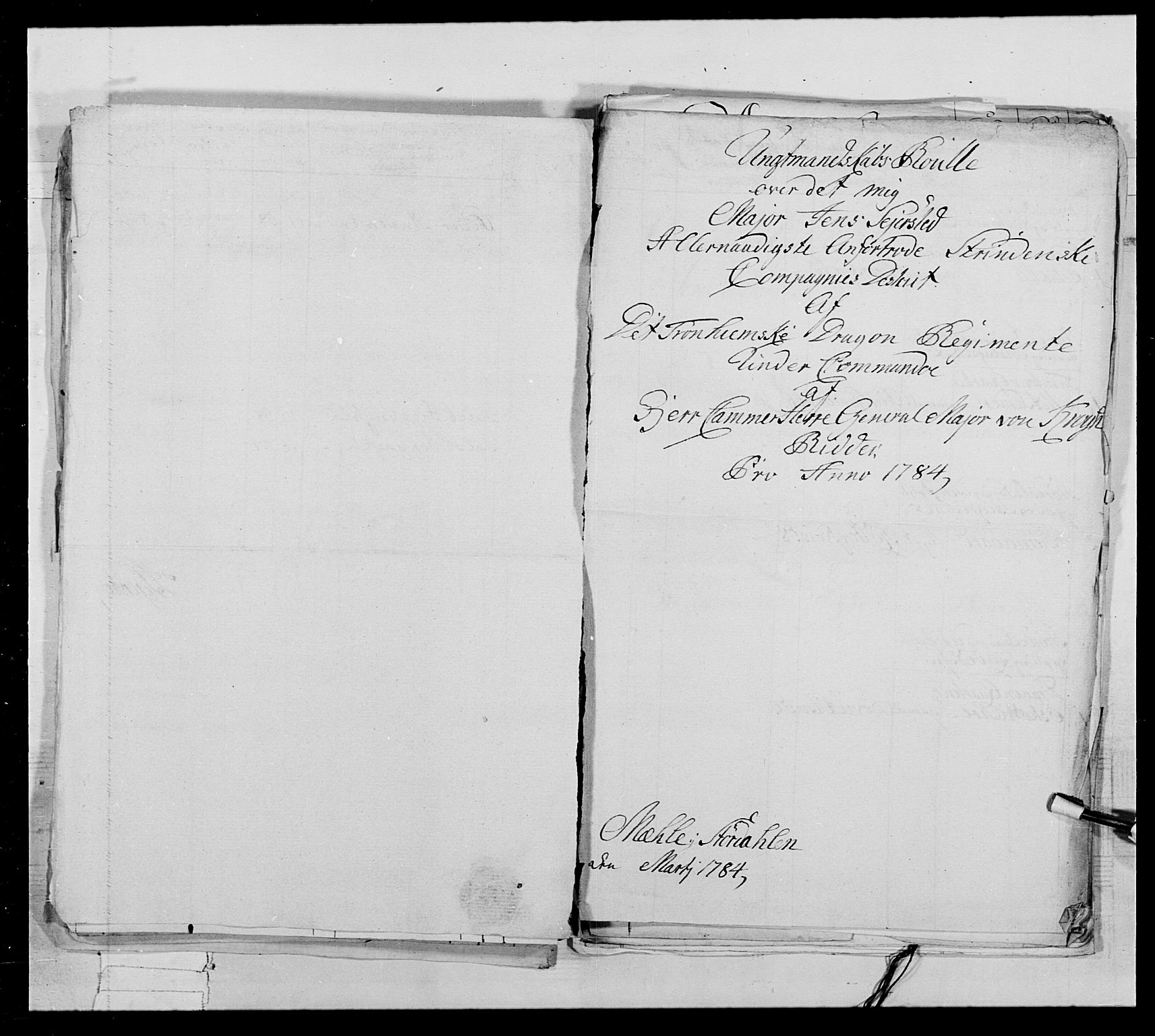 Generalitets- og kommissariatskollegiet, Det kongelige norske kommissariatskollegium, AV/RA-EA-5420/E/Eh/L0021: Trondheimske dragonregiment, 1784-1799, p. 24