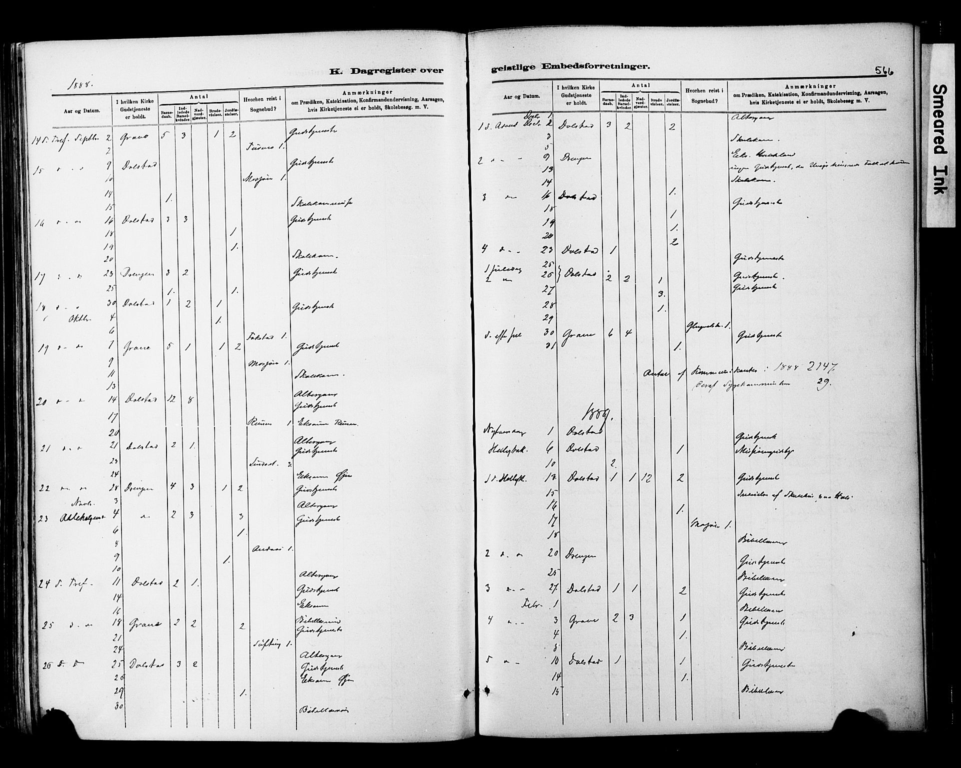 Ministerialprotokoller, klokkerbøker og fødselsregistre - Nordland, SAT/A-1459/820/L0295: Parish register (official) no. 820A16, 1880-1896, p. 566