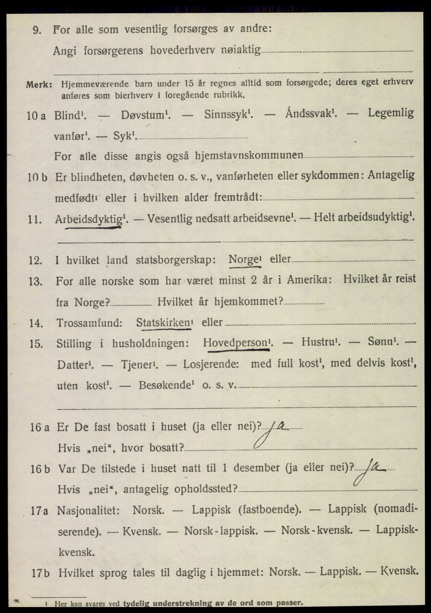 SAT, 1920 census for Brønnøy, 1920, p. 5681