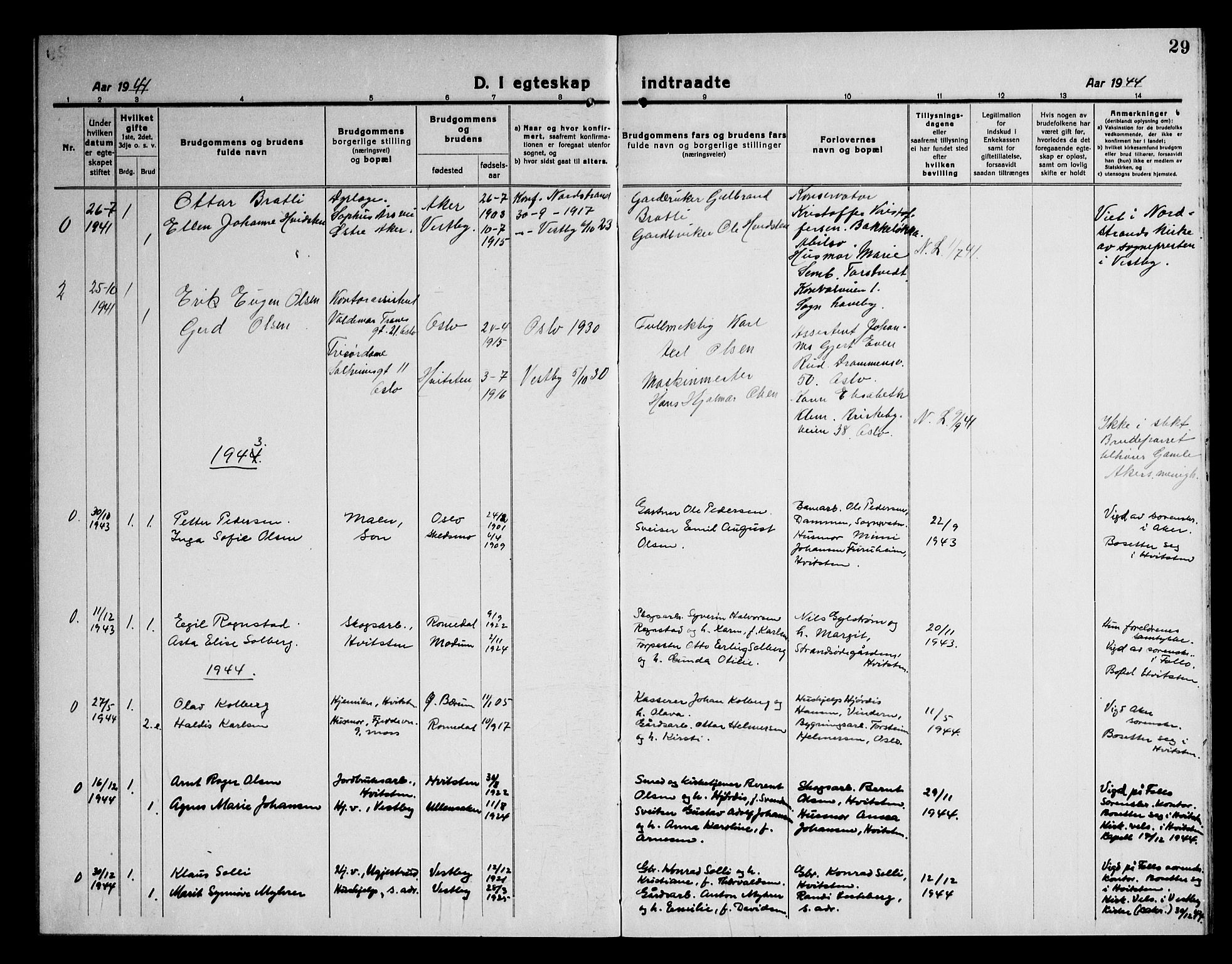 Vestby prestekontor Kirkebøker, SAO/A-10893/G/Gc/L0001: Parish register (copy) no. III 1, 1917-1945, p. 29