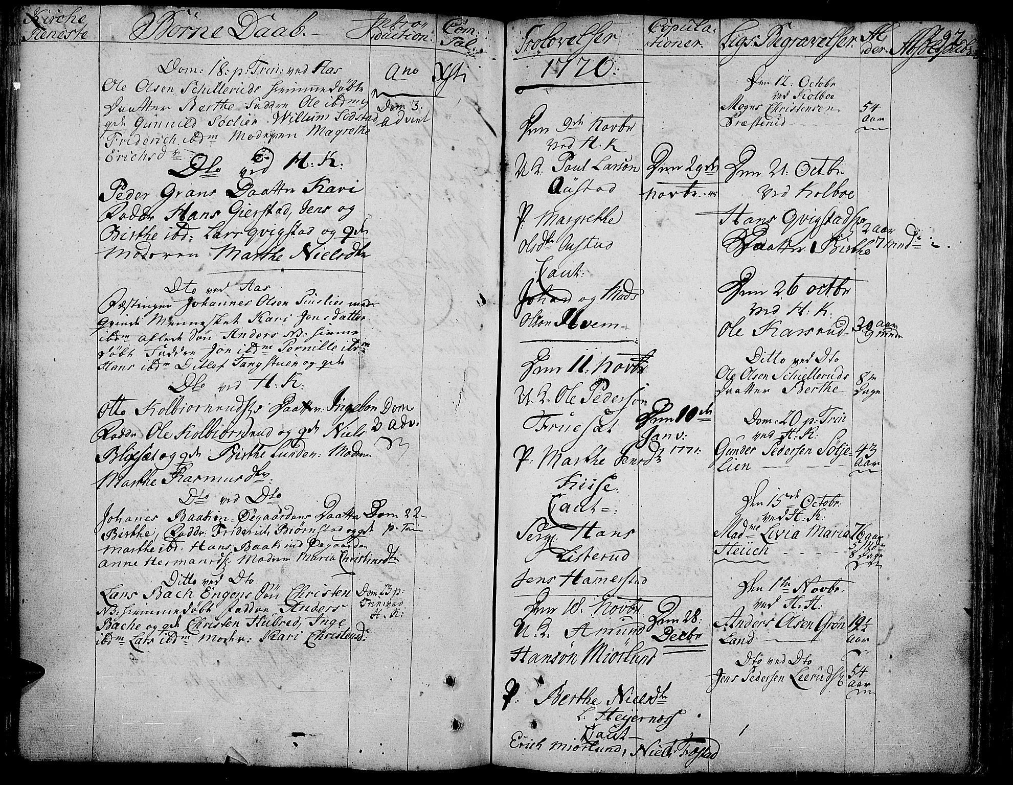 Toten prestekontor, AV/SAH-PREST-102/H/Ha/Haa/L0005: Parish register (official) no. 5, 1761-1772, p. 292