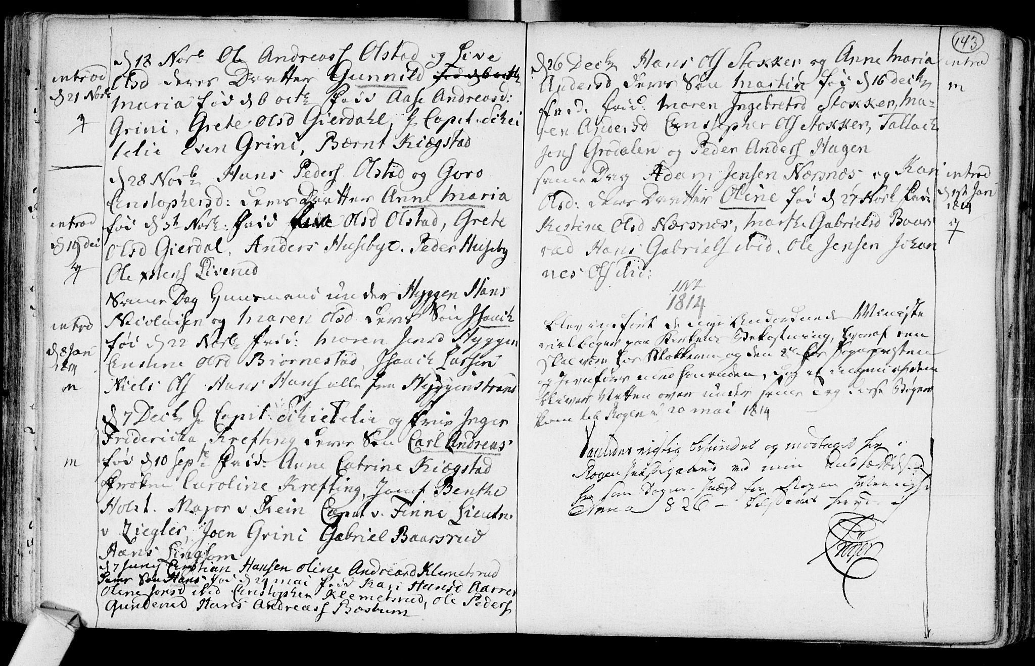 Røyken kirkebøker, AV/SAKO-A-241/F/Fa/L0003: Parish register (official) no. 3, 1782-1813, p. 143