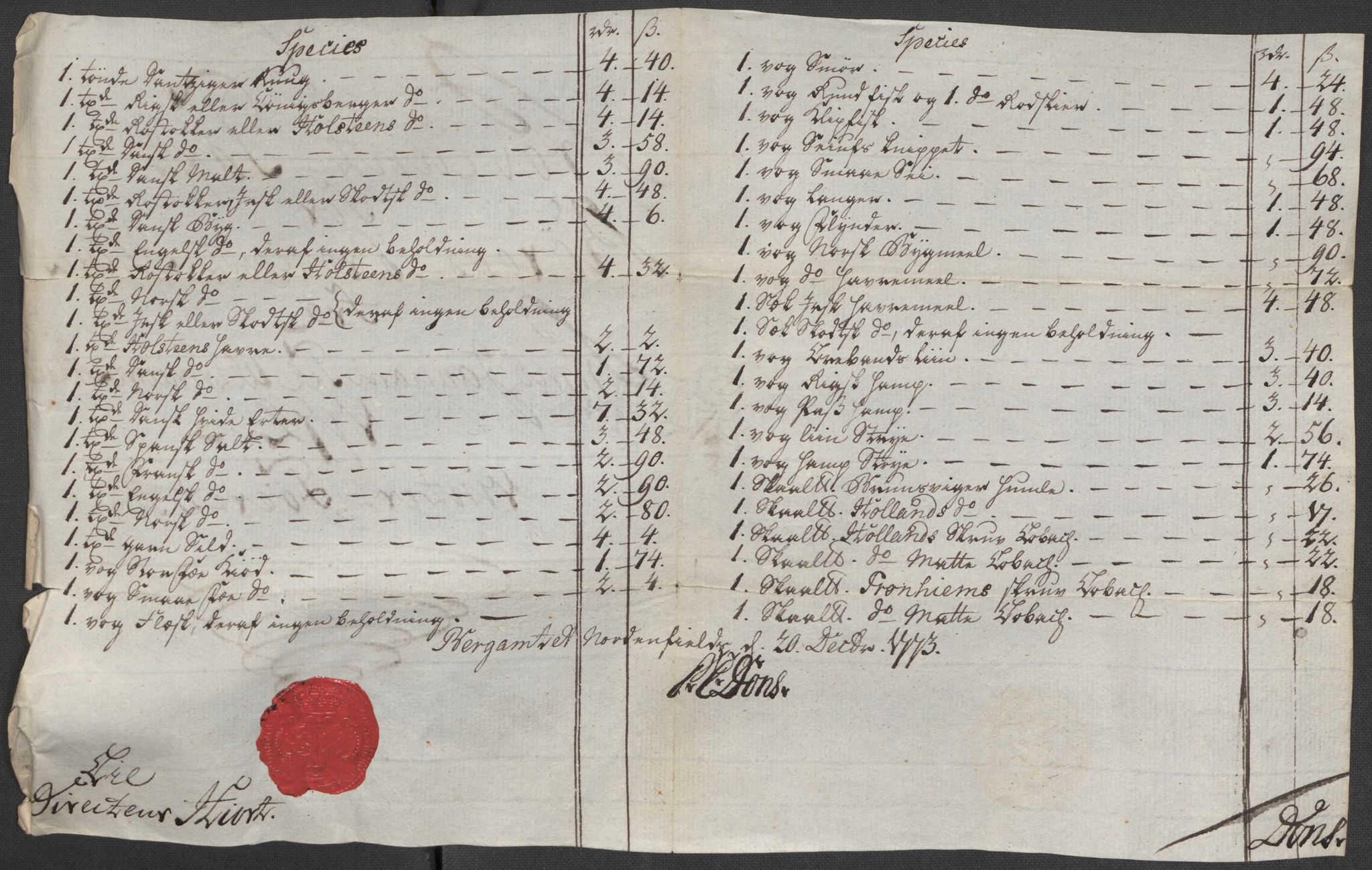 Røros kobberverk, AV/SAT-PA-0211/1/12/L0021: 12.20.9 Provianttakster, 1765-1824, p. 39