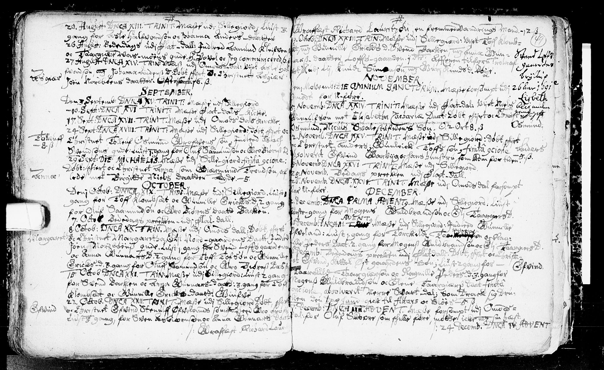 Seljord kirkebøker, SAKO/A-20/F/Fa/L0001: Parish register (official) no. I 1, 1654-1686, p. 49