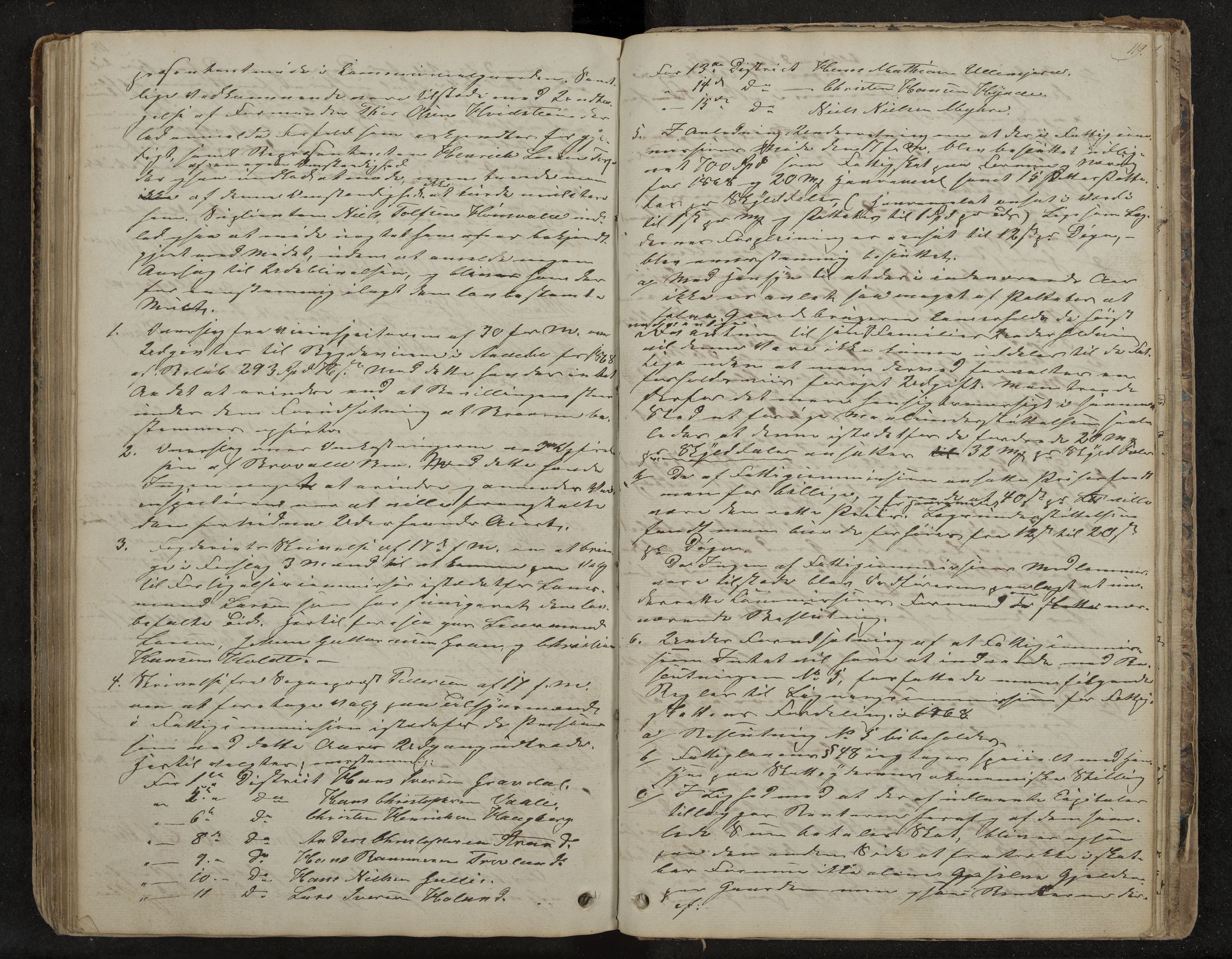 Andebu formannskap og sentraladministrasjon, IKAK/0719021-1/A/Aa/L0001: Møtebok med register, 1837-1869, p. 119