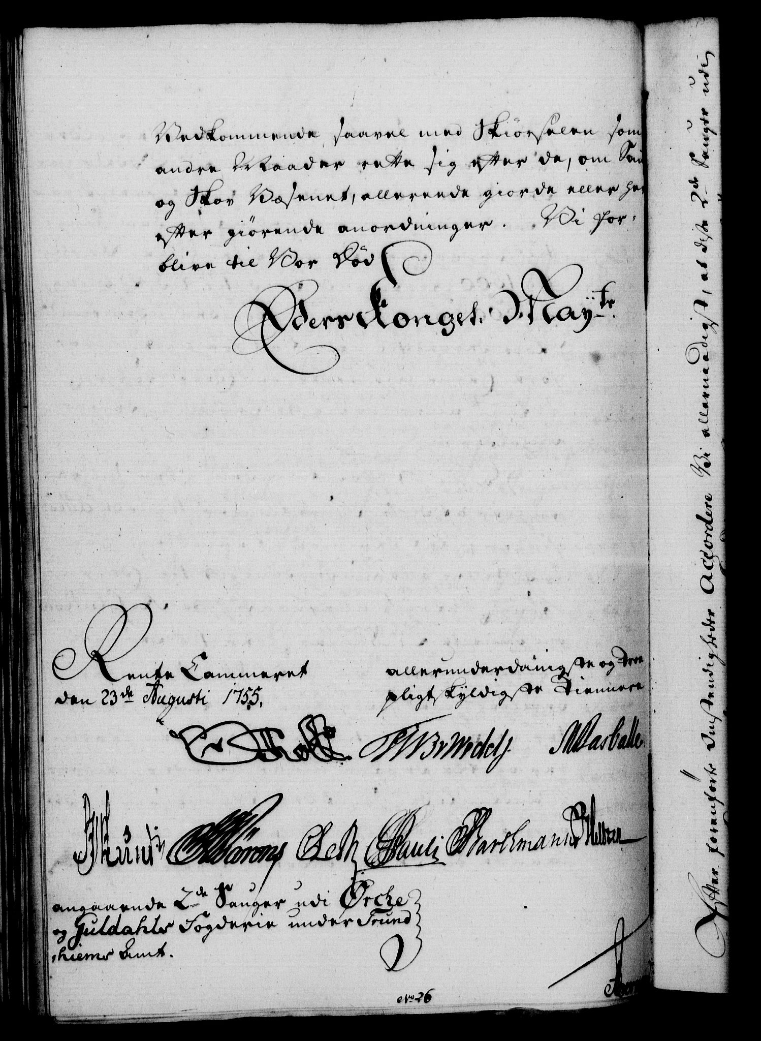 Rentekammeret, Kammerkanselliet, RA/EA-3111/G/Gf/Gfa/L0037: Norsk relasjons- og resolusjonsprotokoll (merket RK 52.37), 1755, p. 465