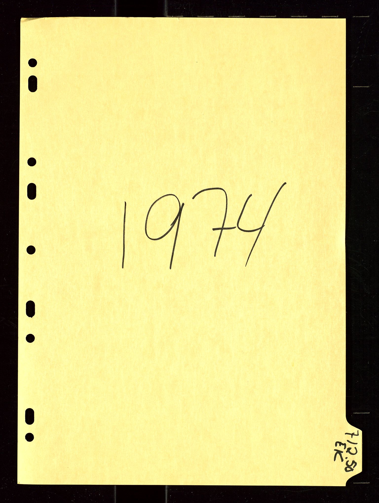 Oljedirektoratet, AV/SAST-A-101366/Da/L0134: Sakarkiv: Ekofisk, 1974