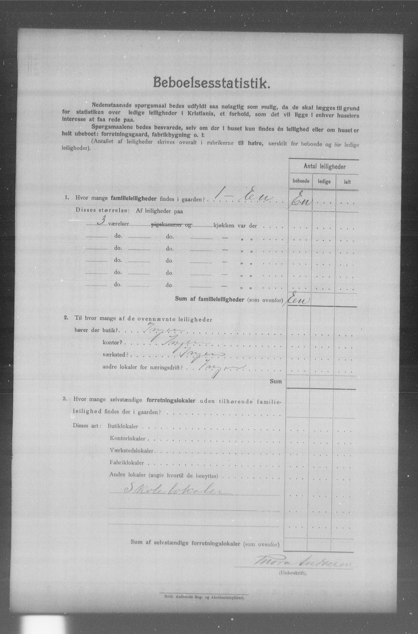 OBA, Municipal Census 1904 for Kristiania, 1904, p. 17175