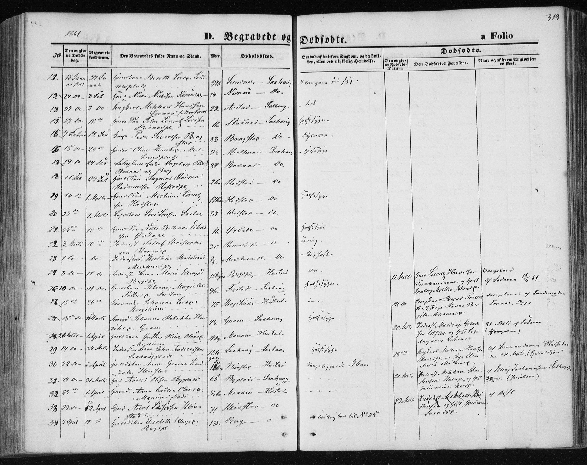 Ministerialprotokoller, klokkerbøker og fødselsregistre - Nord-Trøndelag, AV/SAT-A-1458/730/L0283: Parish register (official) no. 730A08, 1855-1865, p. 319