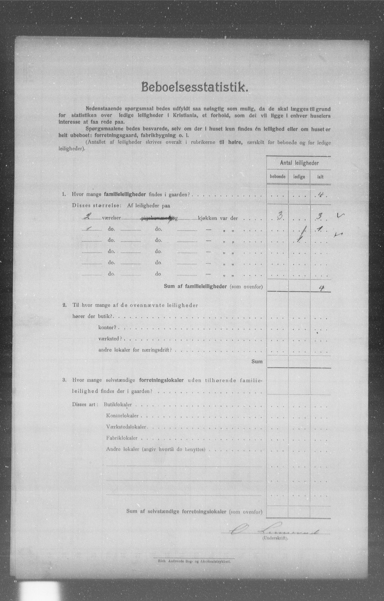 OBA, Municipal Census 1904 for Kristiania, 1904, p. 5739