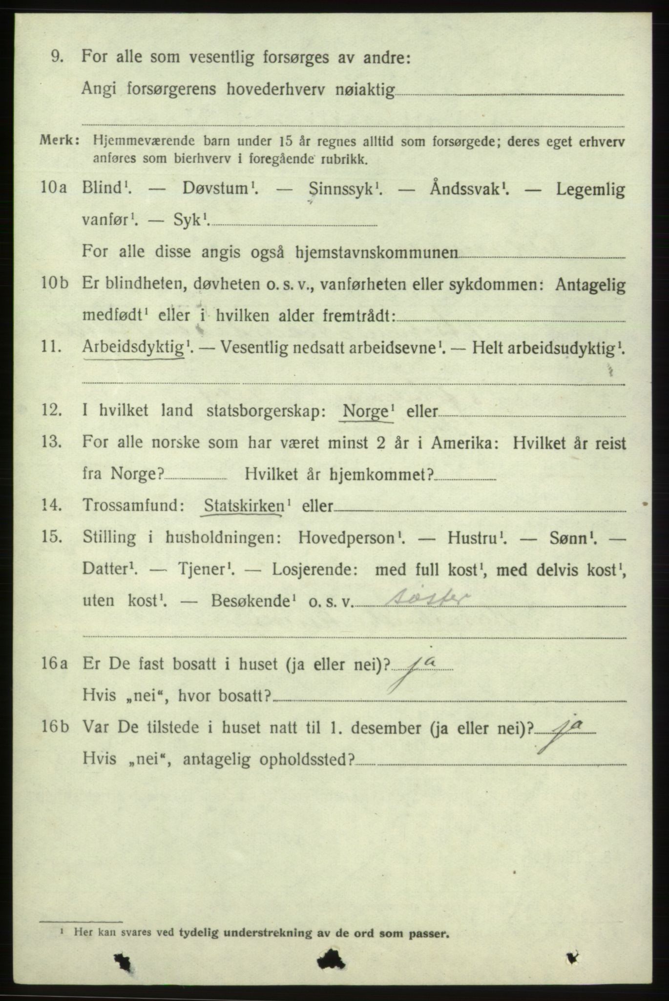 SAB, 1920 census for Skånevik, 1920, p. 4840