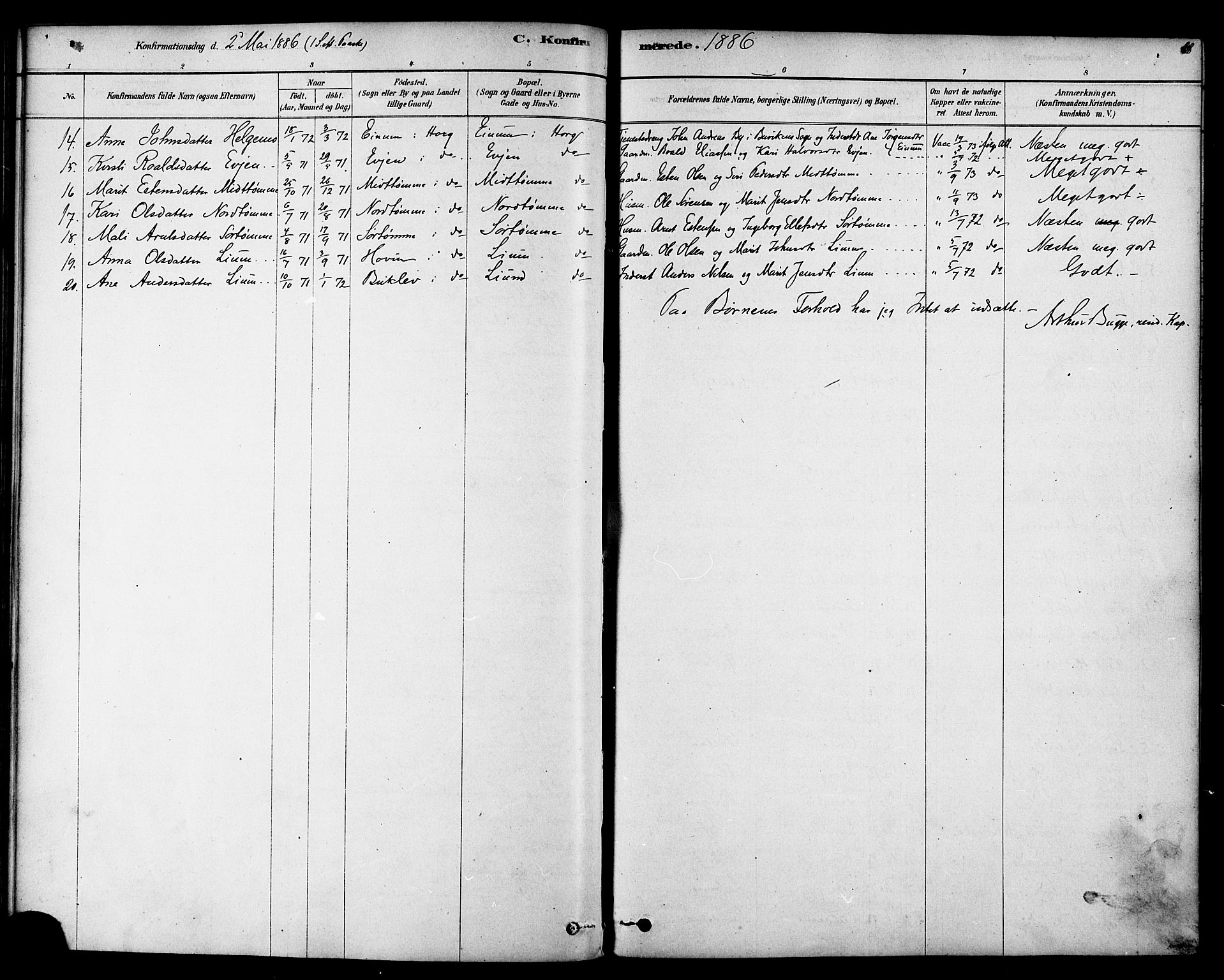 Ministerialprotokoller, klokkerbøker og fødselsregistre - Sør-Trøndelag, AV/SAT-A-1456/692/L1105: Parish register (official) no. 692A05, 1878-1890, p. 88