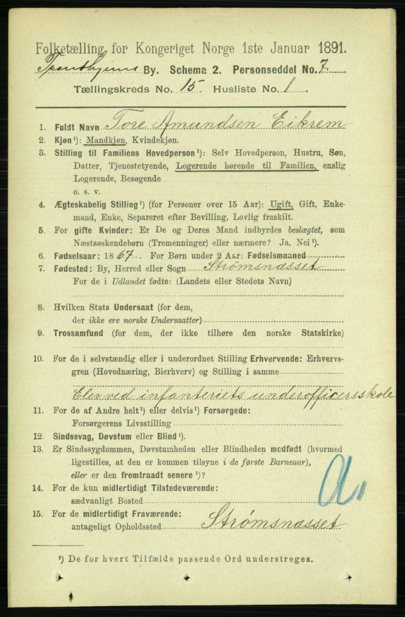 RA, 1891 census for 1601 Trondheim, 1891, p. 11578