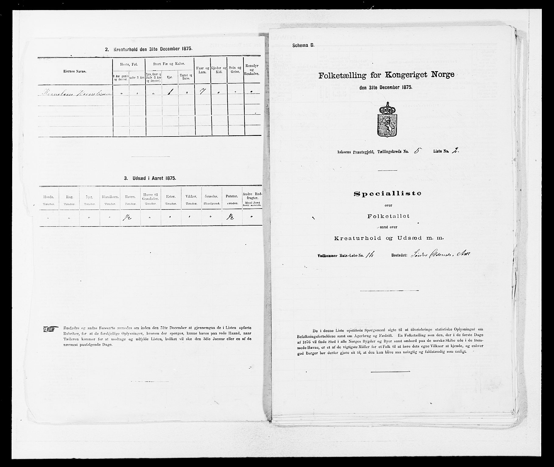 SAB, 1875 census for 1247P Askøy, 1875, p. 587