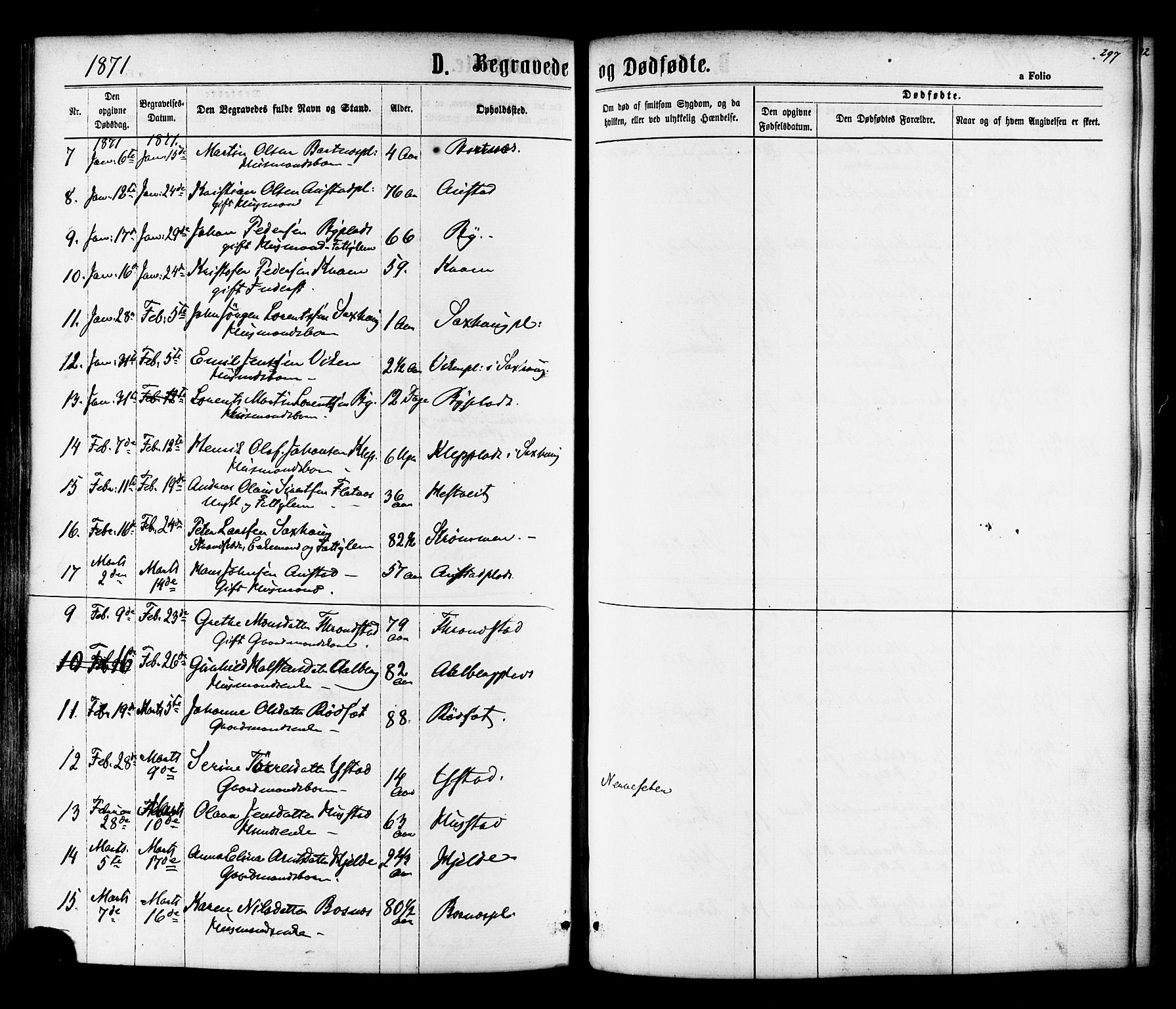 Ministerialprotokoller, klokkerbøker og fødselsregistre - Nord-Trøndelag, SAT/A-1458/730/L0284: Parish register (official) no. 730A09, 1866-1878, p. 297