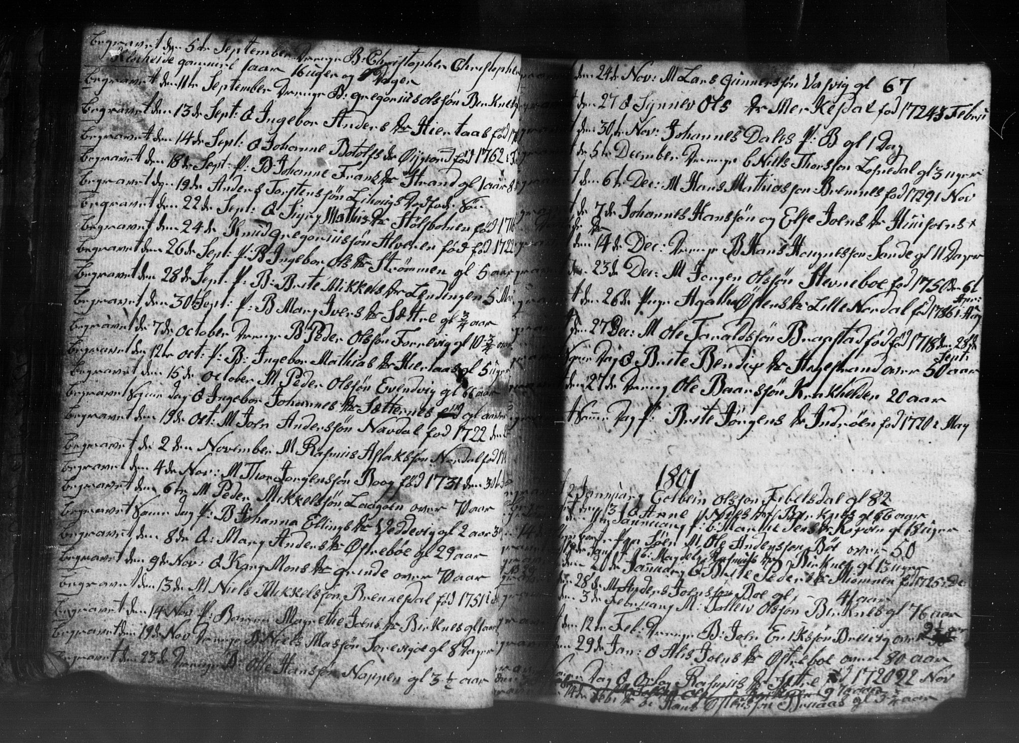 Gulen sokneprestembete, AV/SAB-A-80201/H/Hab: Parish register (copy) no. A 2, 1791-1814