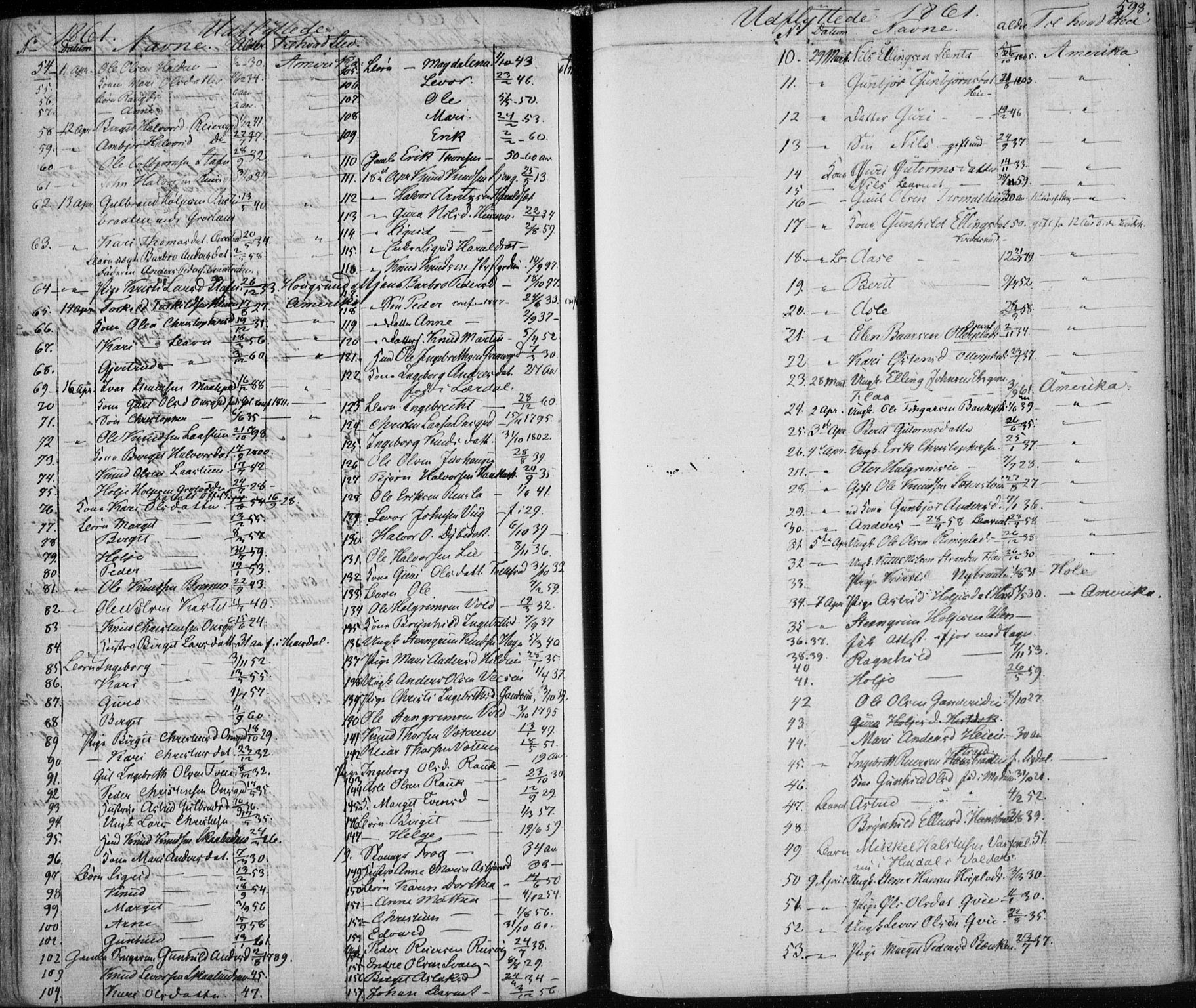 Nes kirkebøker, AV/SAKO-A-236/F/Fa/L0009: Parish register (official) no. 9, 1834-1863, p. 598