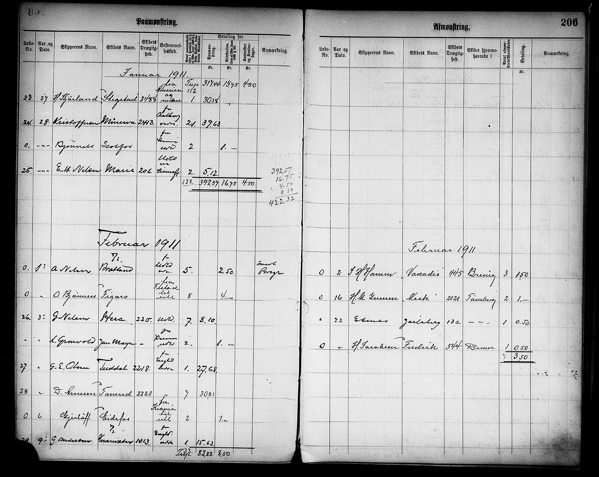 Tønsberg innrulleringskontor, AV/SAKO-A-786/H/Ha/L0006: Mønstringsjournal, 1906-1914, p. 209