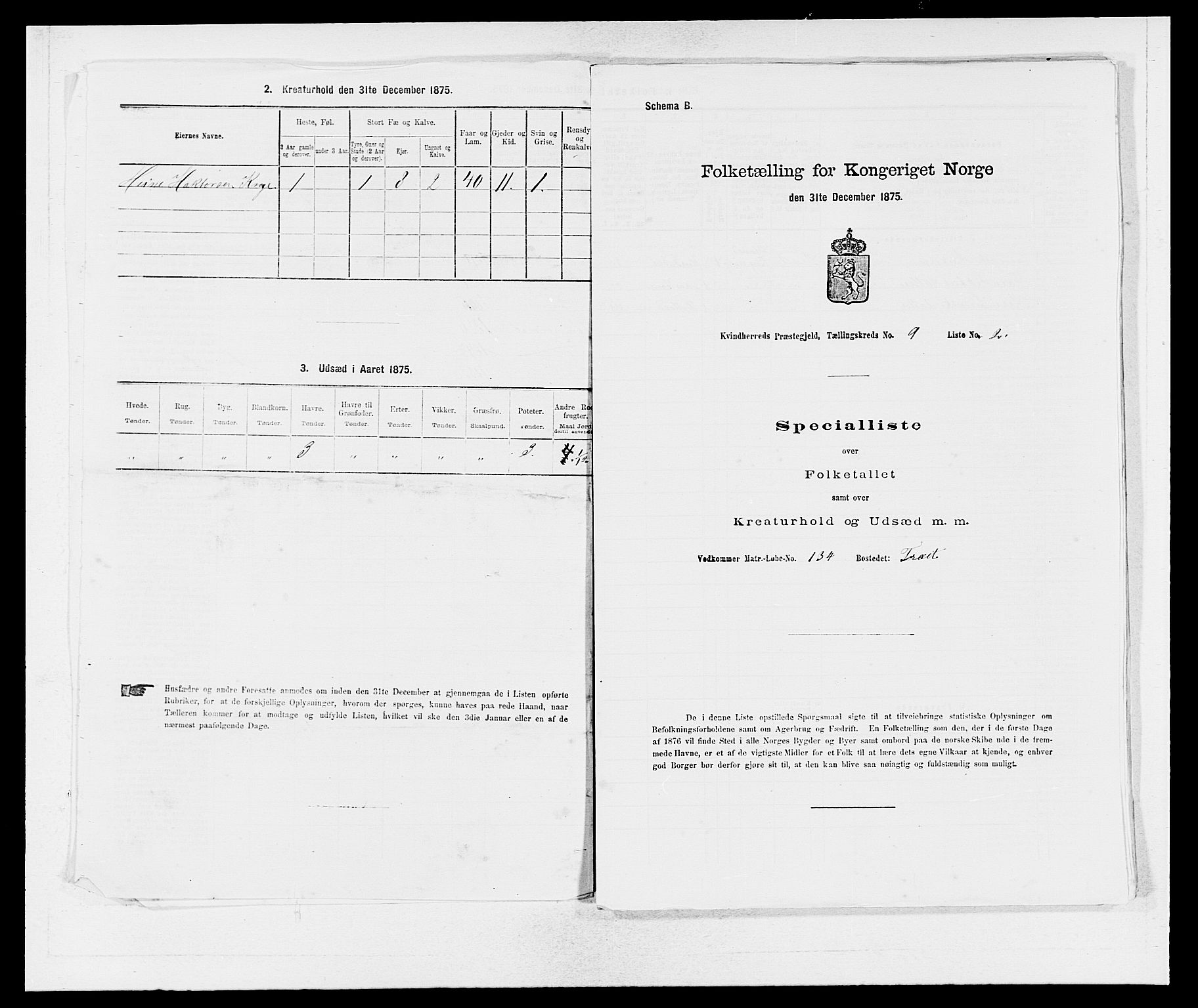 SAB, 1875 census for 1224P Kvinnherad, 1875, p. 538