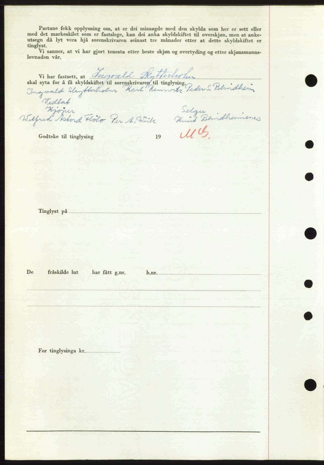 Nordre Sunnmøre sorenskriveri, SAT/A-0006/1/2/2C/2Ca: Mortgage book no. A35, 1950-1950, Diary no: : 1729/1950