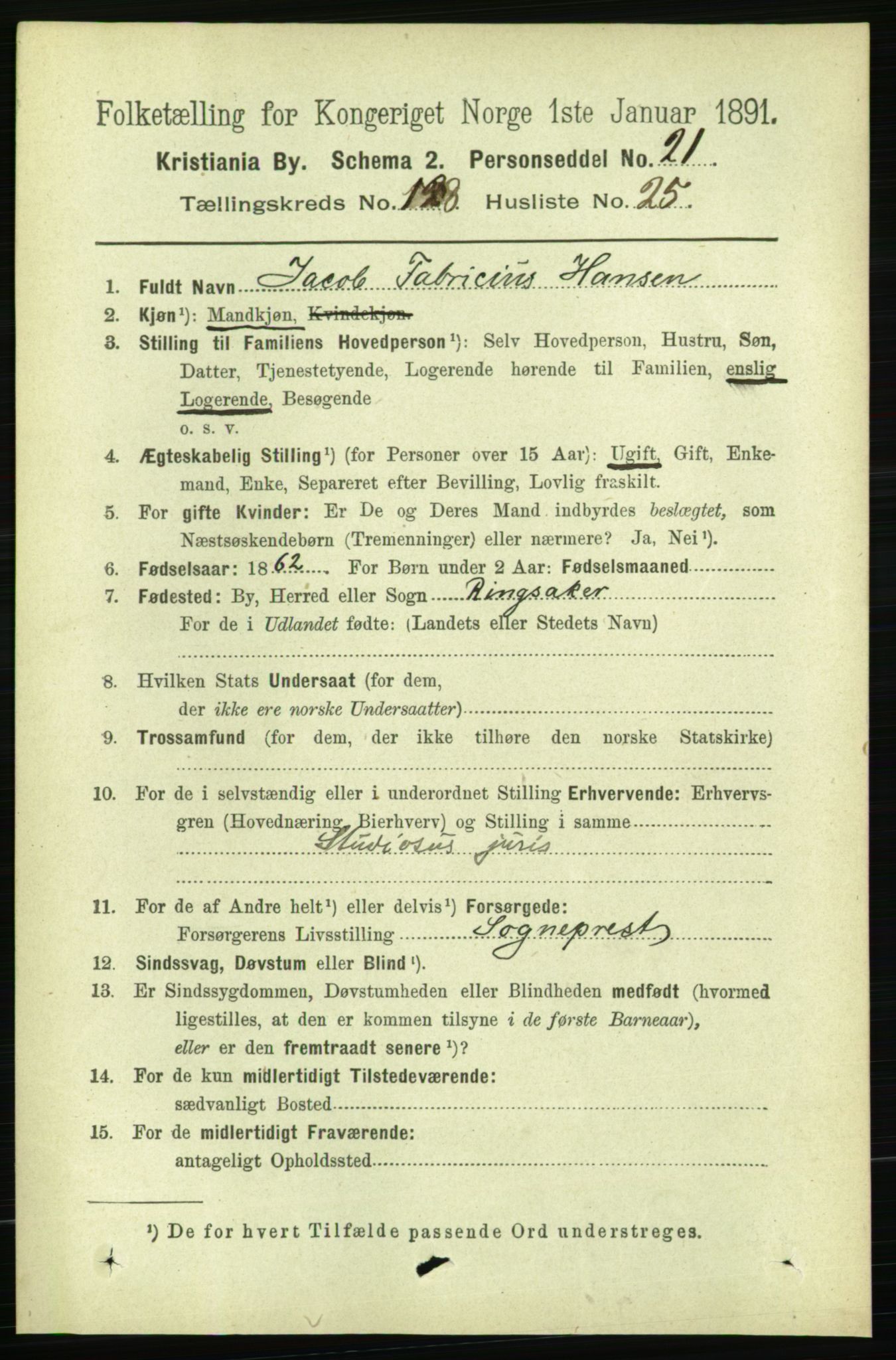 RA, 1891 census for 0301 Kristiania, 1891, p. 69071
