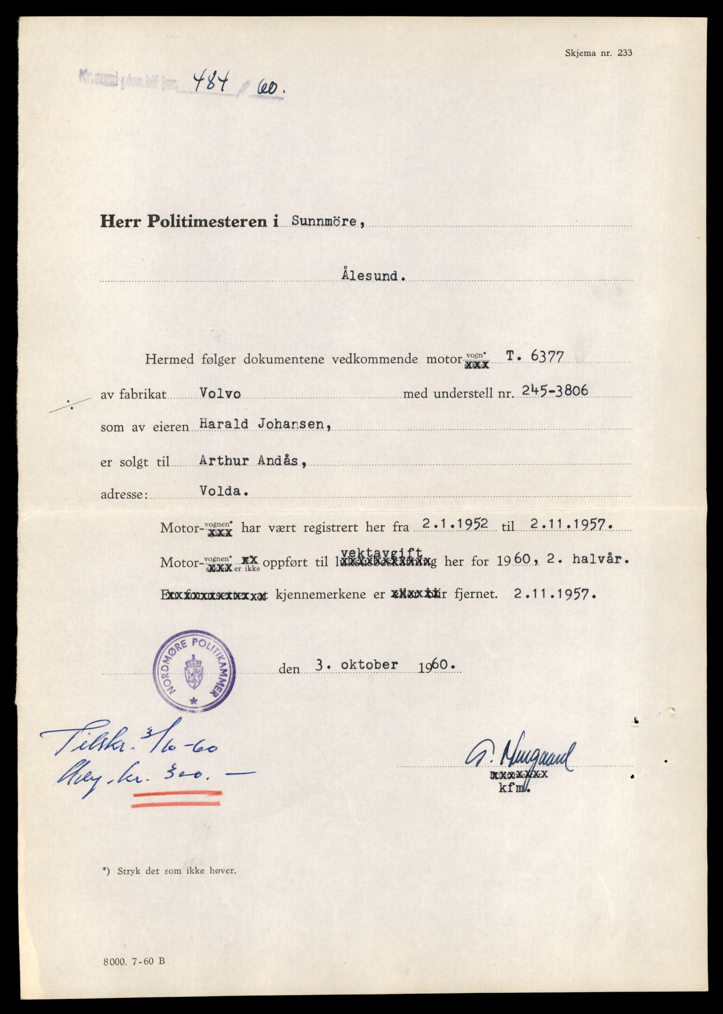 Møre og Romsdal vegkontor - Ålesund trafikkstasjon, AV/SAT-A-4099/F/Fe/L0035: Registreringskort for kjøretøy T 12653 - T 12829, 1927-1998, p. 3190