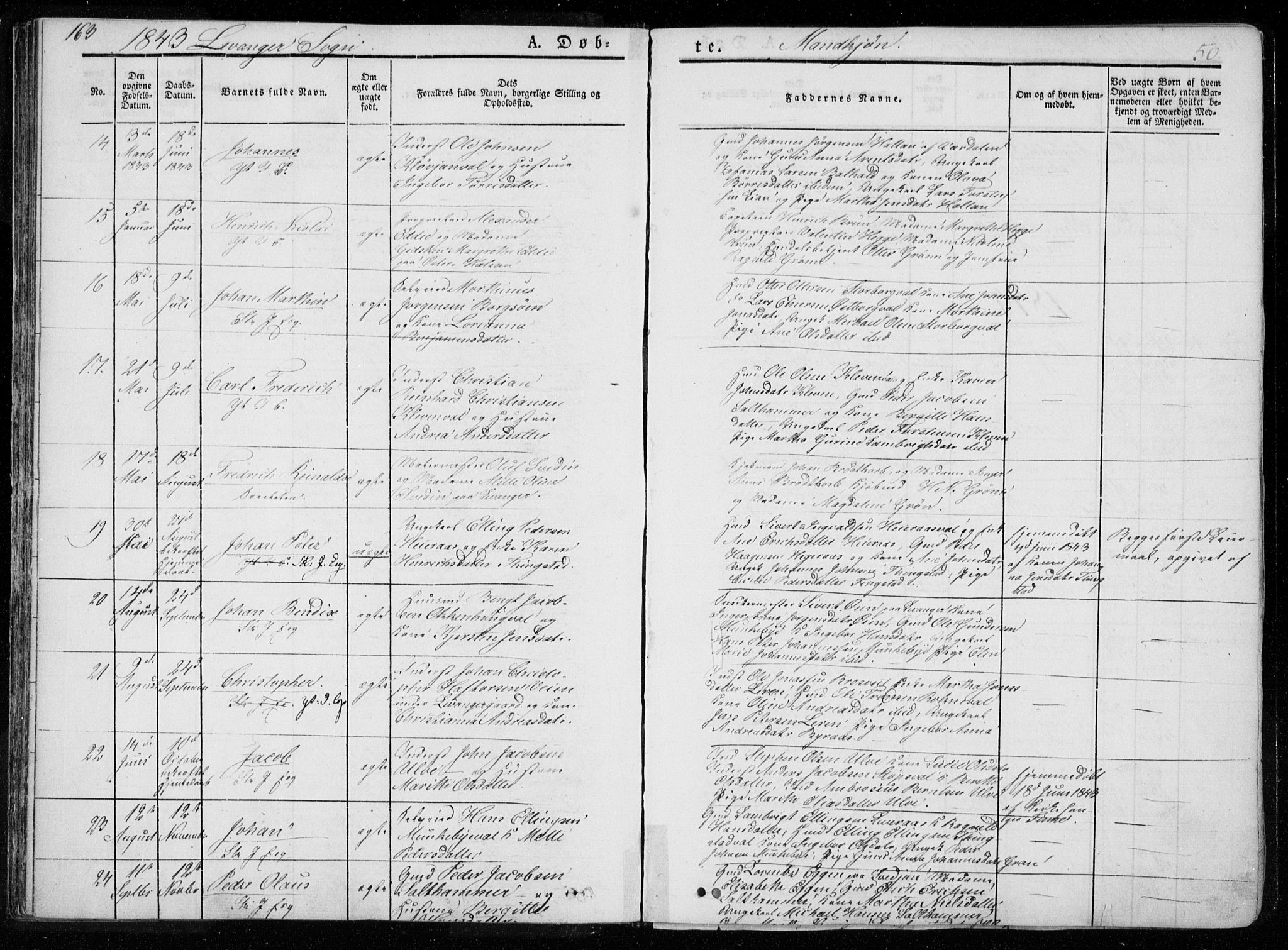 Ministerialprotokoller, klokkerbøker og fødselsregistre - Nord-Trøndelag, SAT/A-1458/720/L0183: Parish register (official) no. 720A01, 1836-1855, p. 50